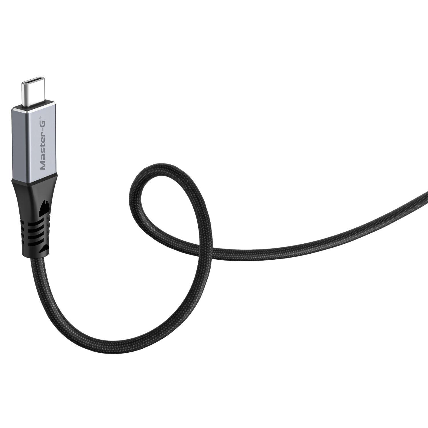 Cable USB 4 Tipo C Dual 8K 60hz 40Gbps 240W 1mt Master-G-2