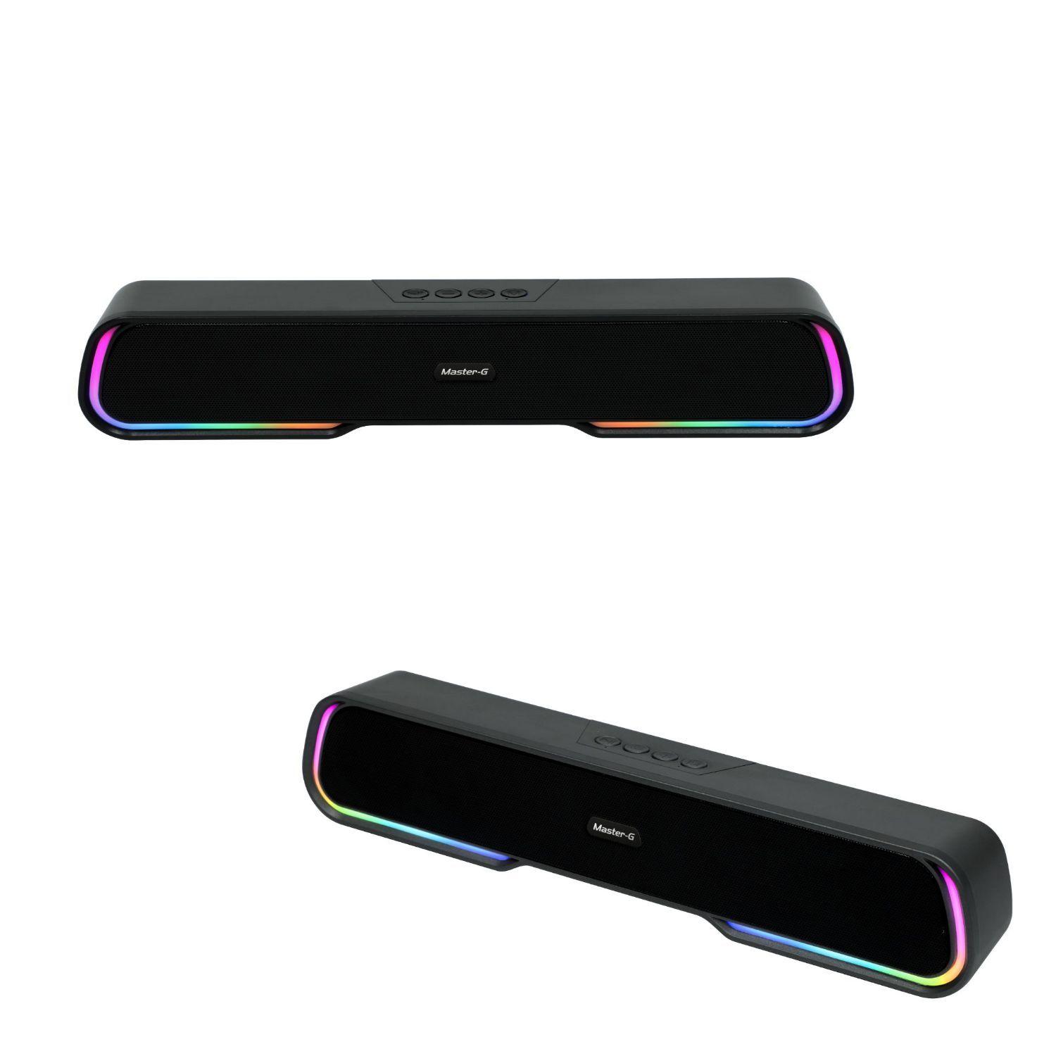 Pack Soundbar Parlante Gamer Bluetooth Luces RGB 1200mAh-0