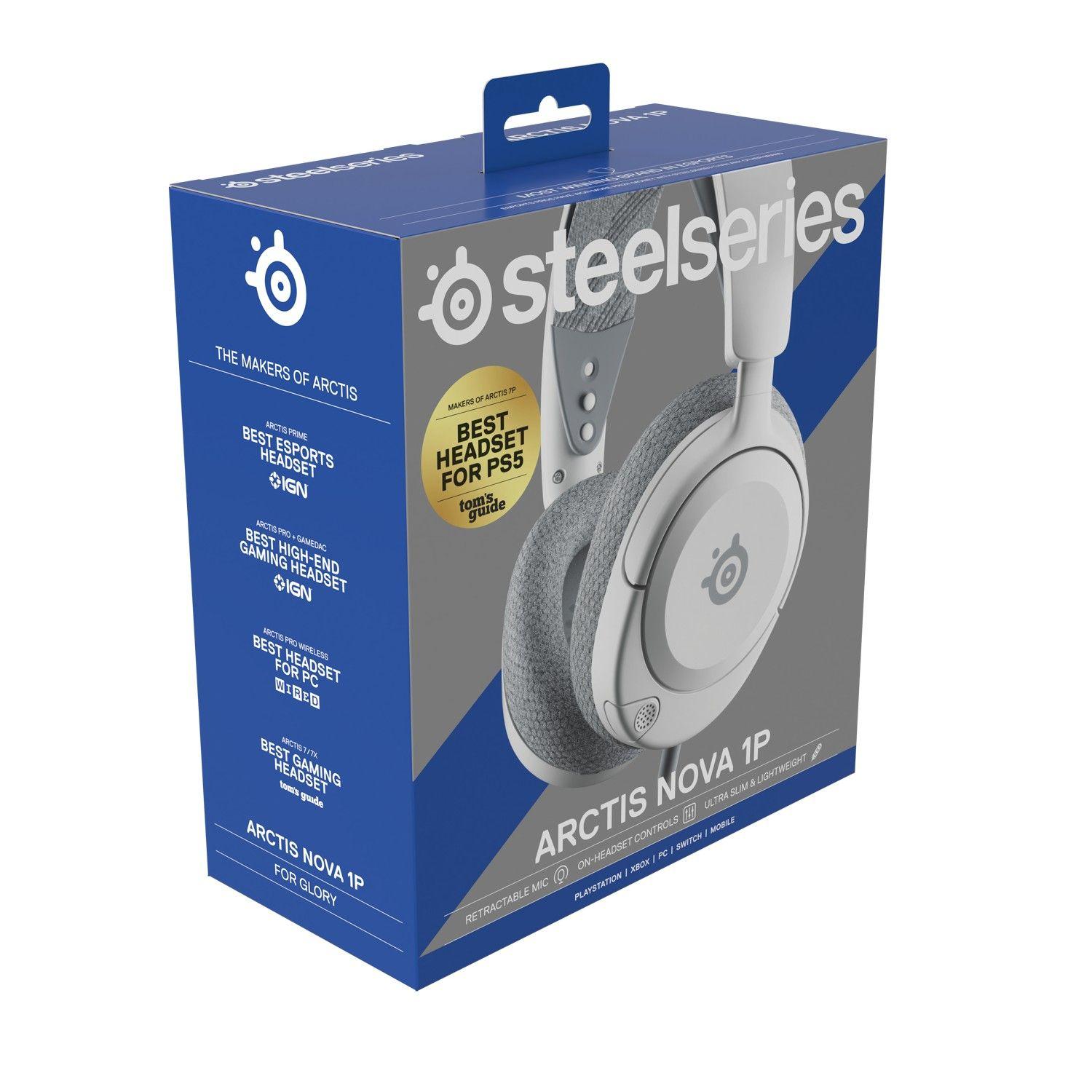Audífonos Gamer SteelSeries Arctis Nova 1 White PS5-9