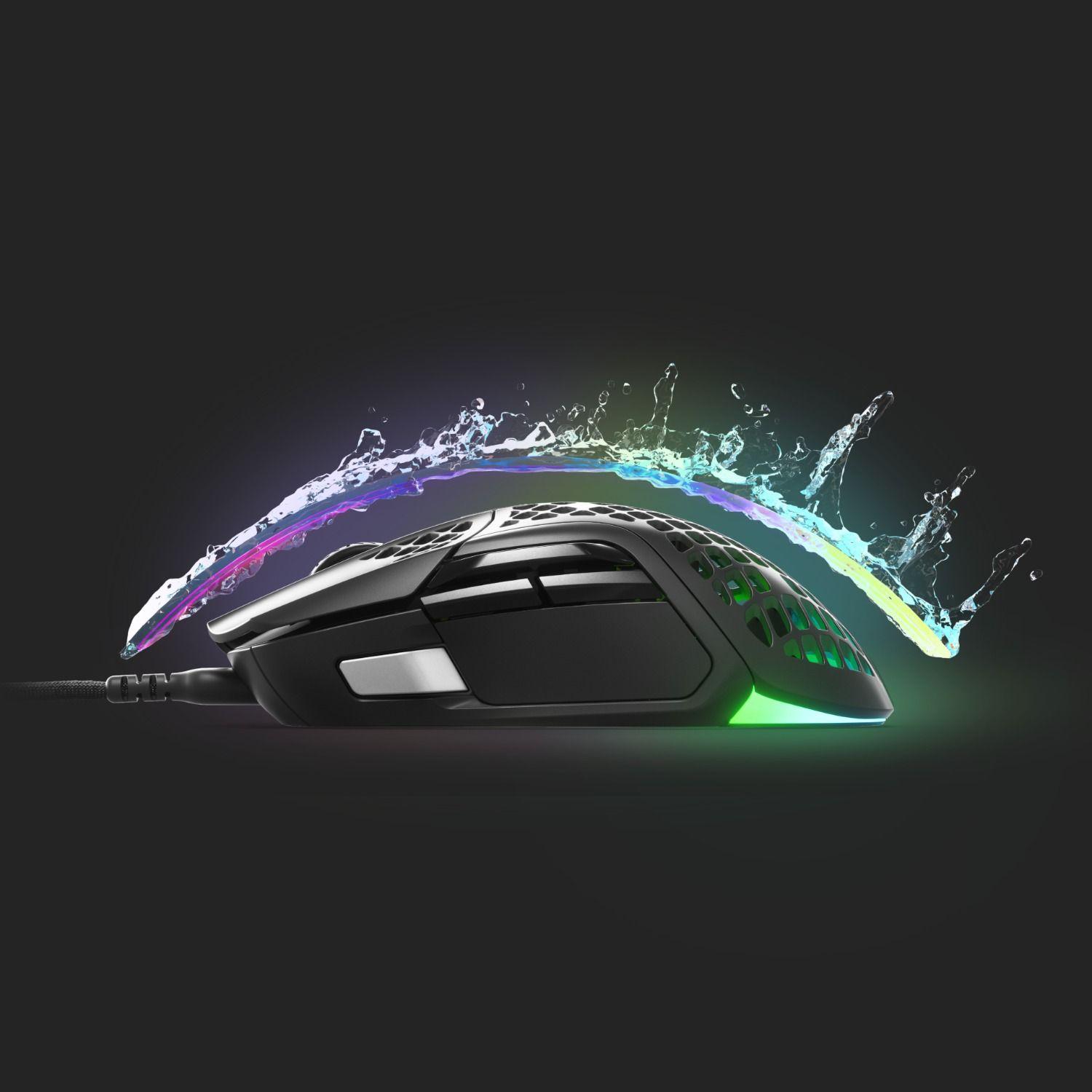 Mouse Gamer SteelSeries Aerox 5 Wireless 18000 DPI Negro-2