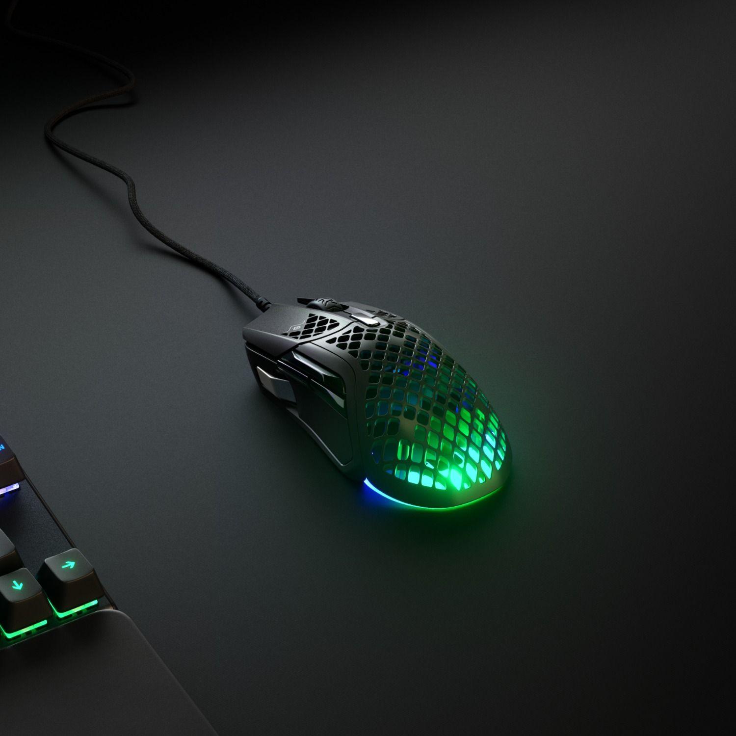 Mouse Gamer SteelSeries Aerox 5 Wireless 18000 DPI Negro-7