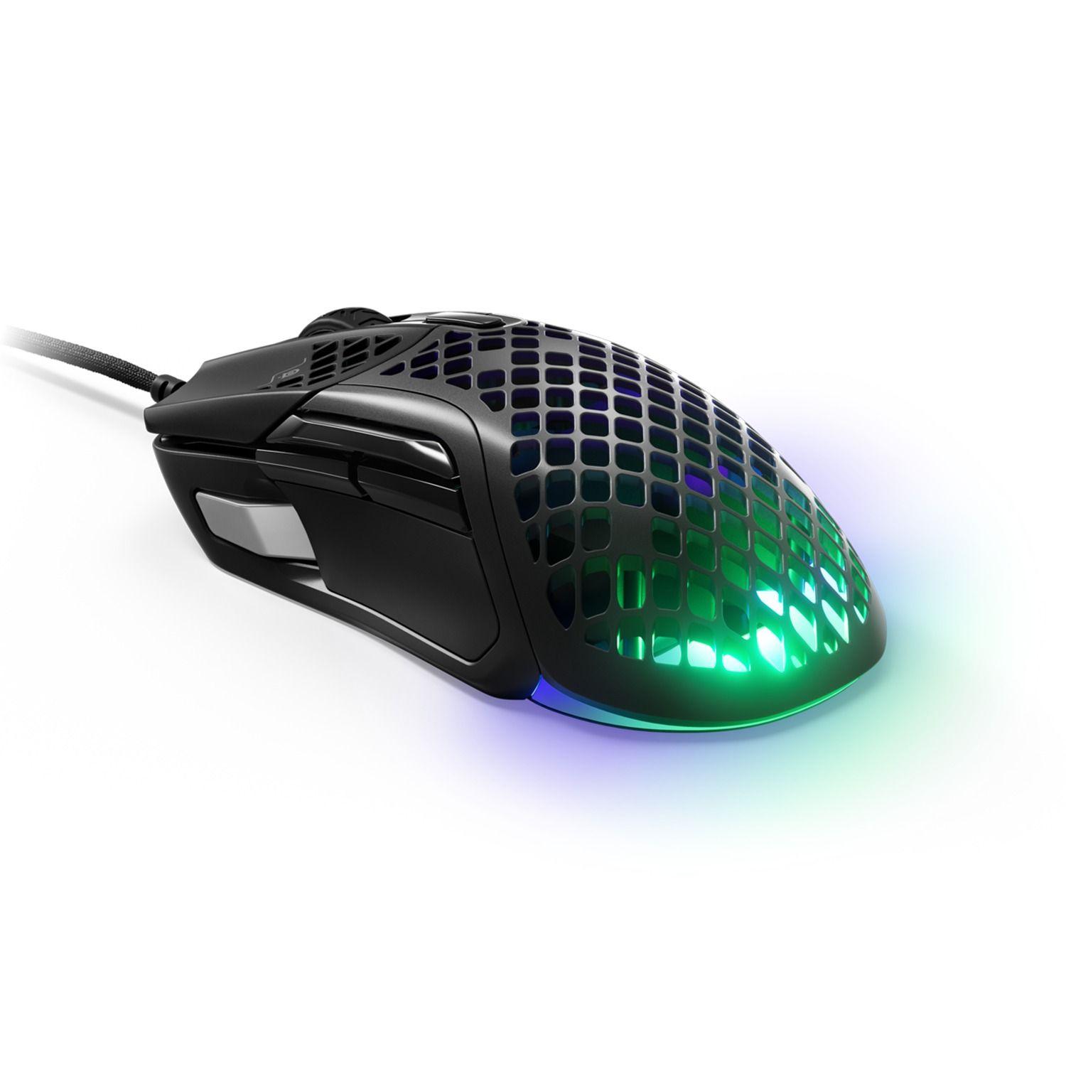 Mouse Gamer SteelSeries Aerox 5 Wireless 18000 DPI Negro-9