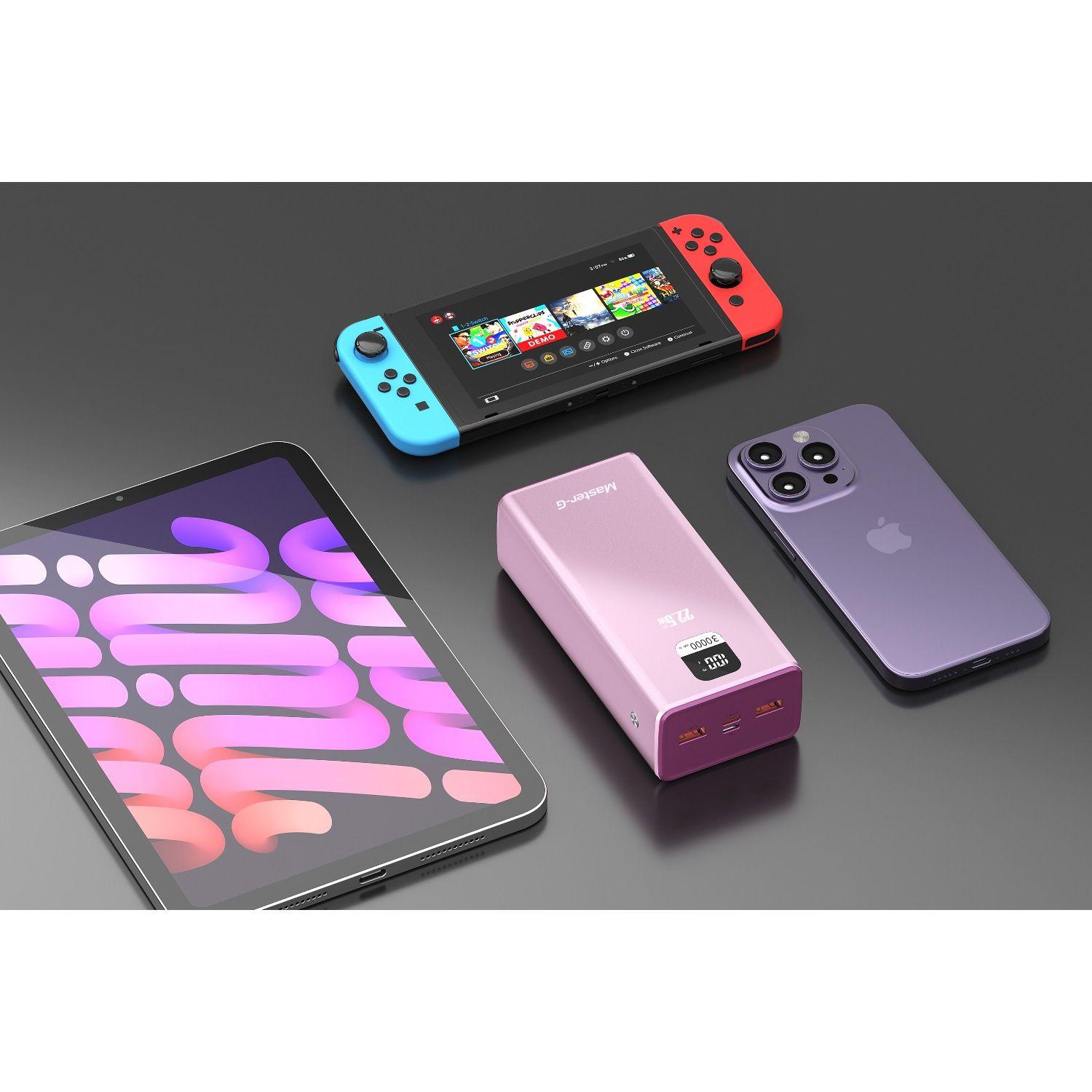 Batería Externa Power Bank 30000 Mah 22.5W UCP30PPD Rosada-9