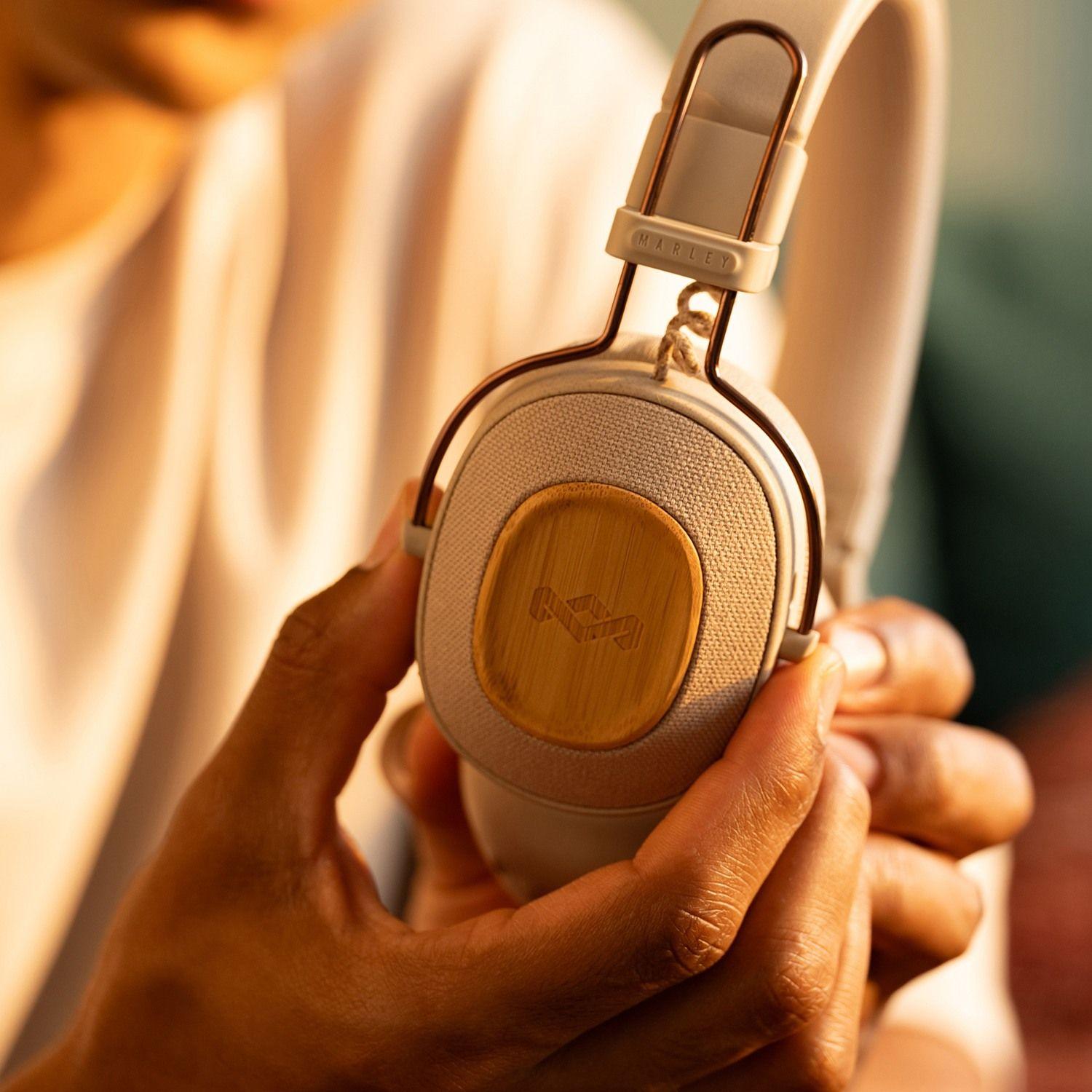 Audífonos Bluetooth Positive Vibration Riddim Cream Marley-4