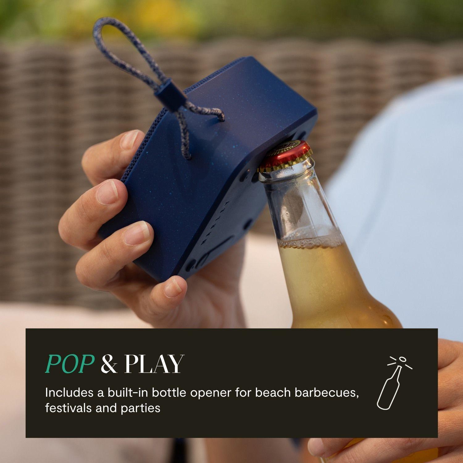 Parlante Bluetooth 5.3 Waterproof Rise Up Azul Marley-2