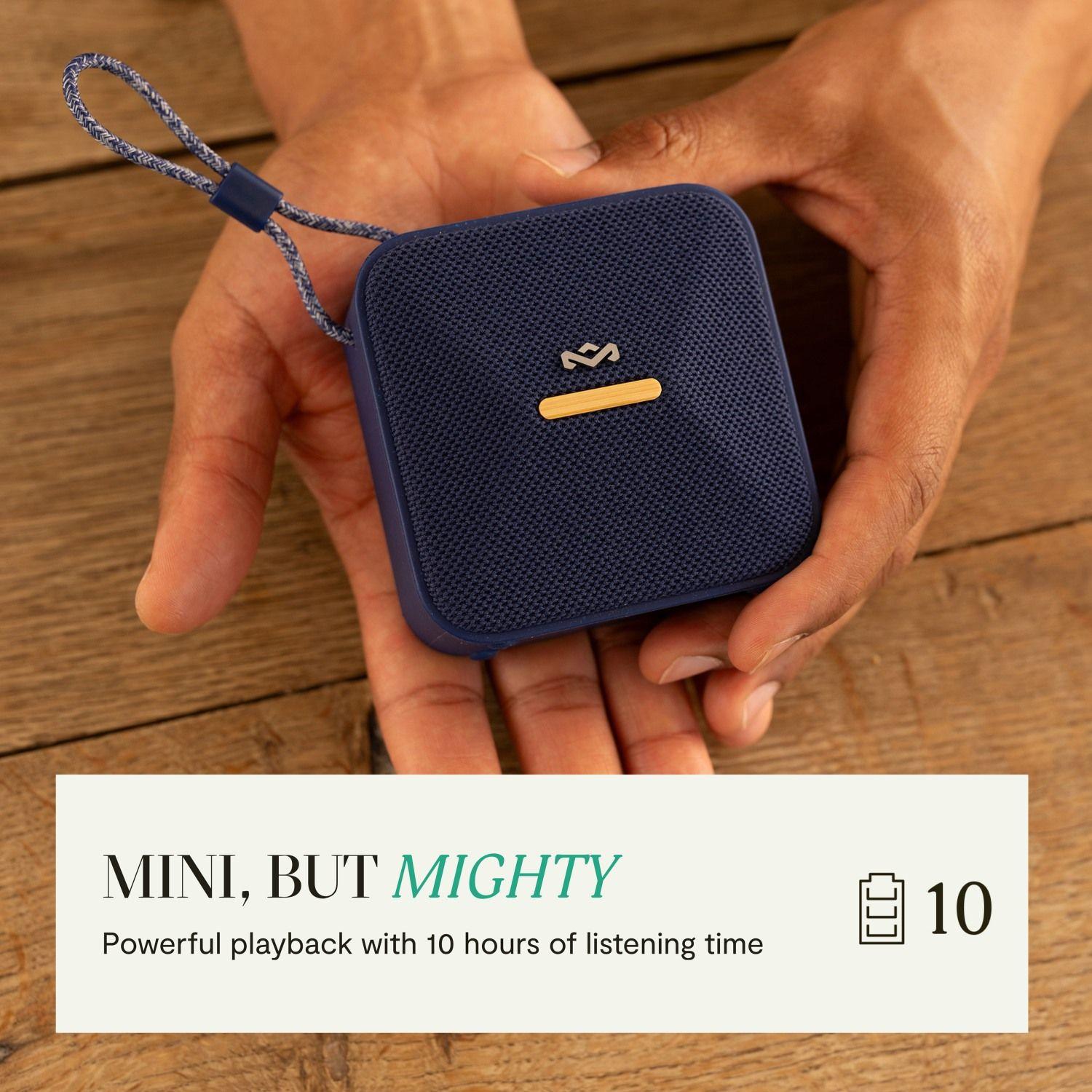 Parlante Bluetooth 5.3 Waterproof Rise Up Azul Marley-3