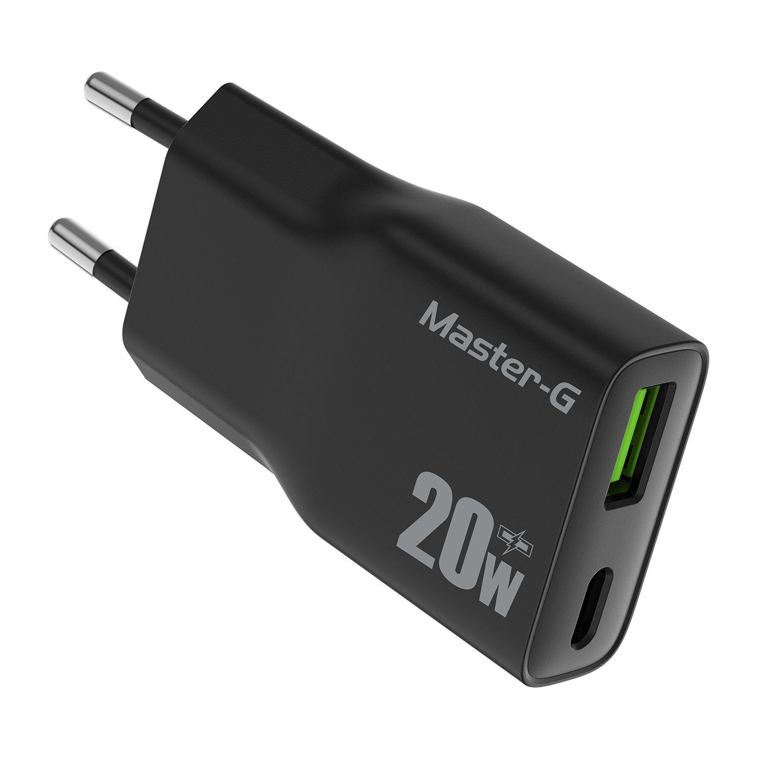 Cargador Portátil Carga Rápida 20w + Cable USB-C Master-G-1