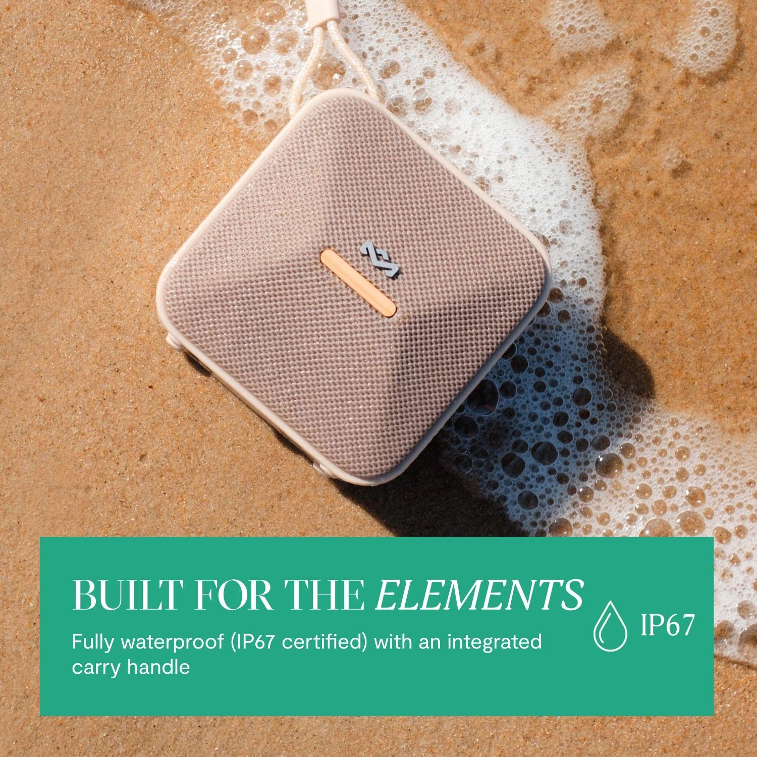 Parlante Bluetooth 5.3 Waterproof Rise Up Cream Marley-3