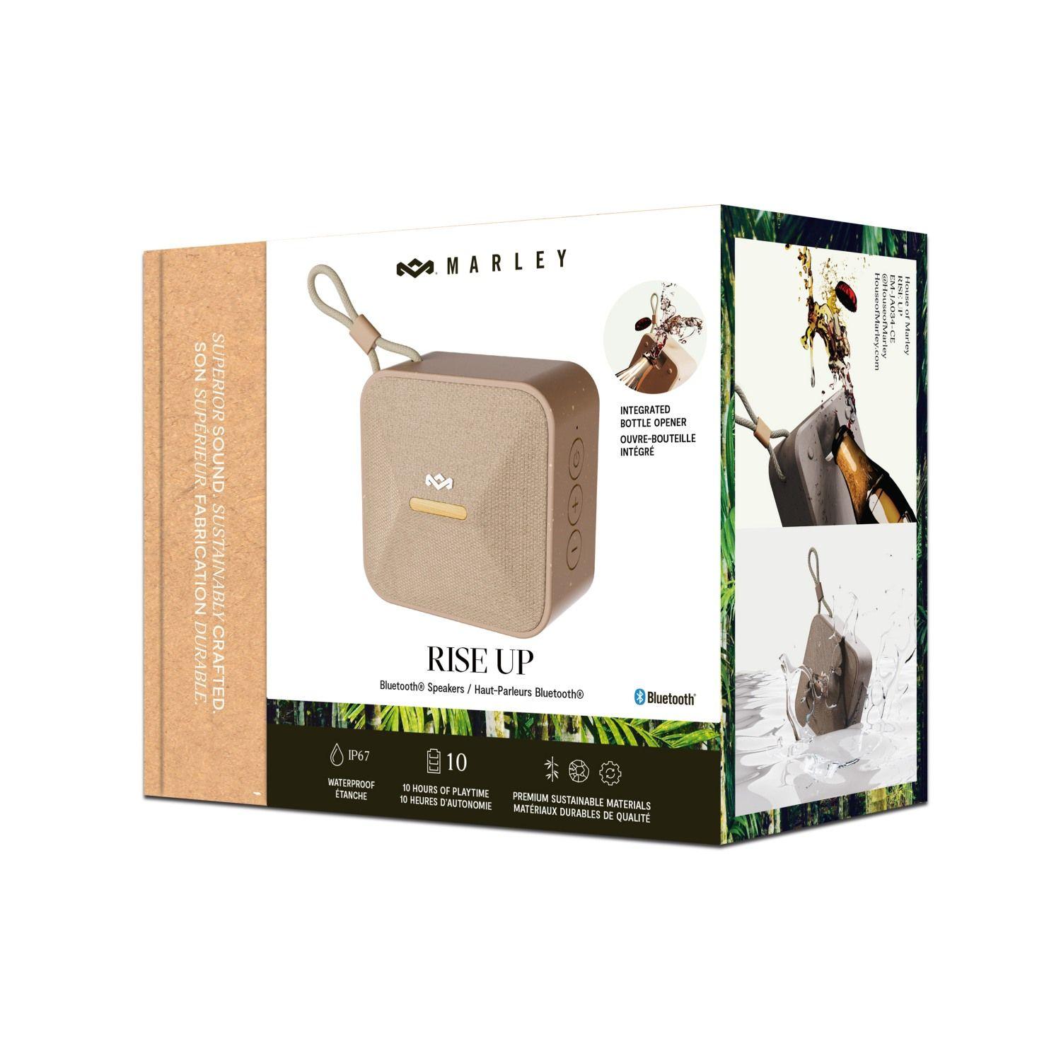 Parlante Bluetooth 5.3 Waterproof Rise Up Cream Marley-8