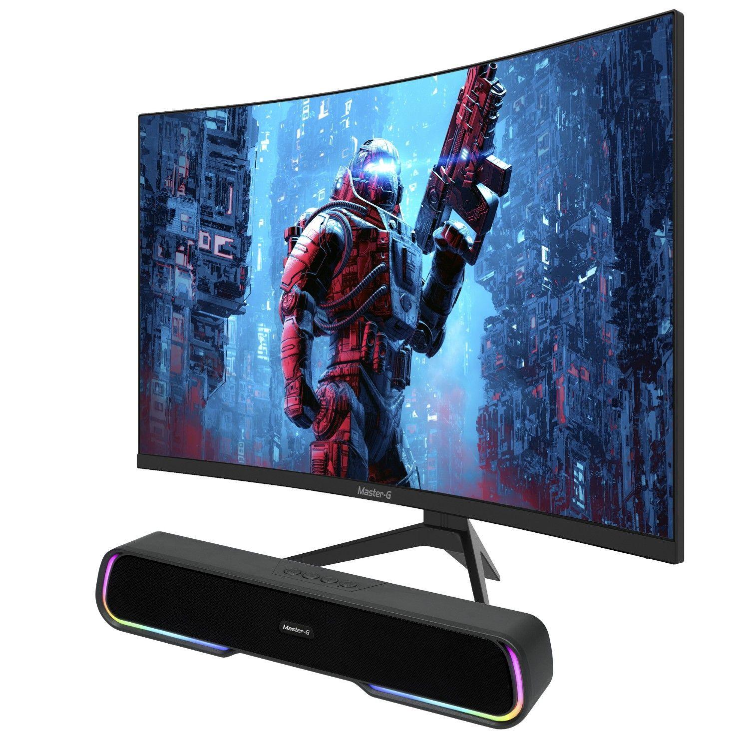 Pack Monitor Gamer Curvo Led  27" FHD 165Hz 1Ms + BT-1