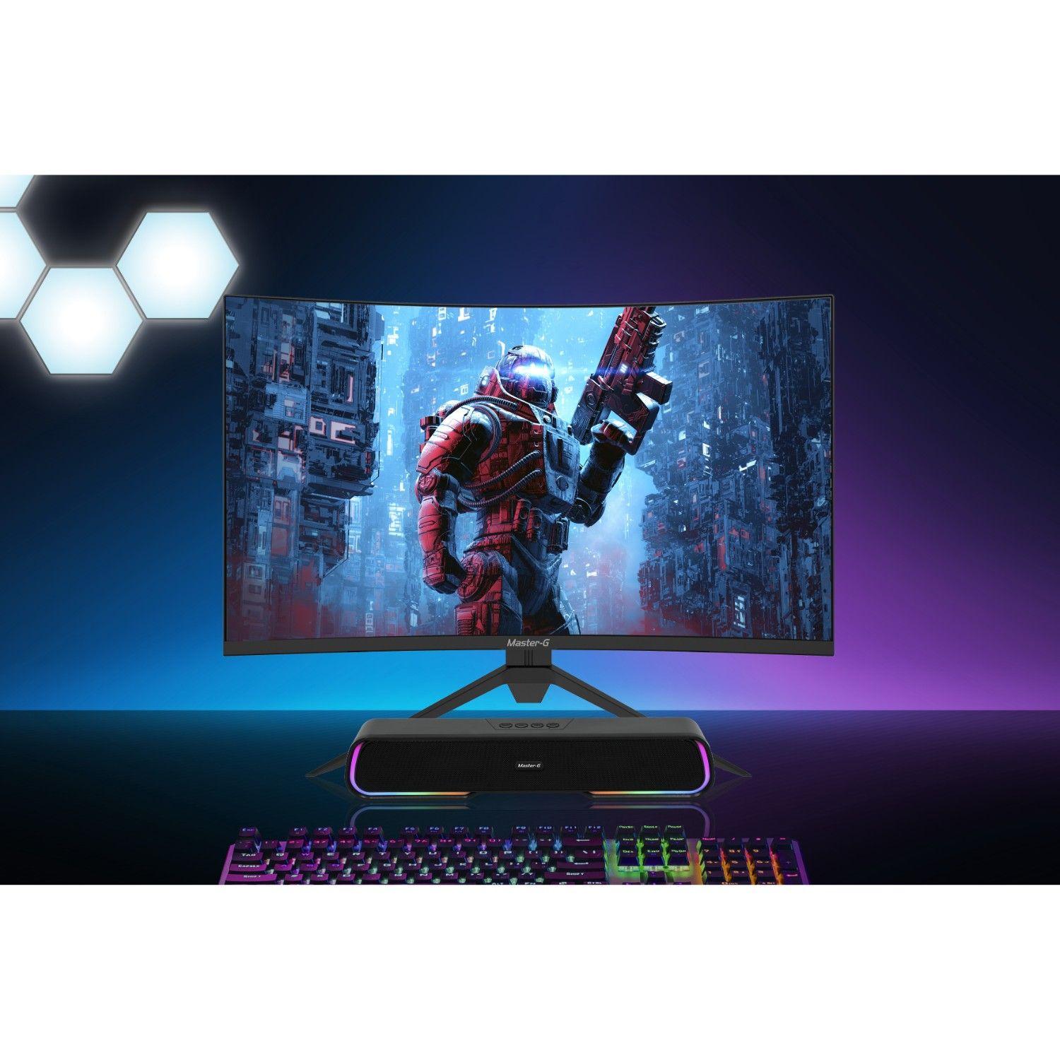 Pack Monitor Gamer Curvo Led  27" FHD 165Hz 1Ms + BT-2