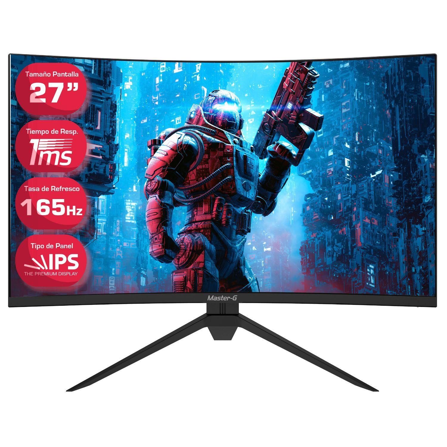 Pack Monitor Gamer Curvo Led  27" FHD 165Hz 1Ms + BT-4
