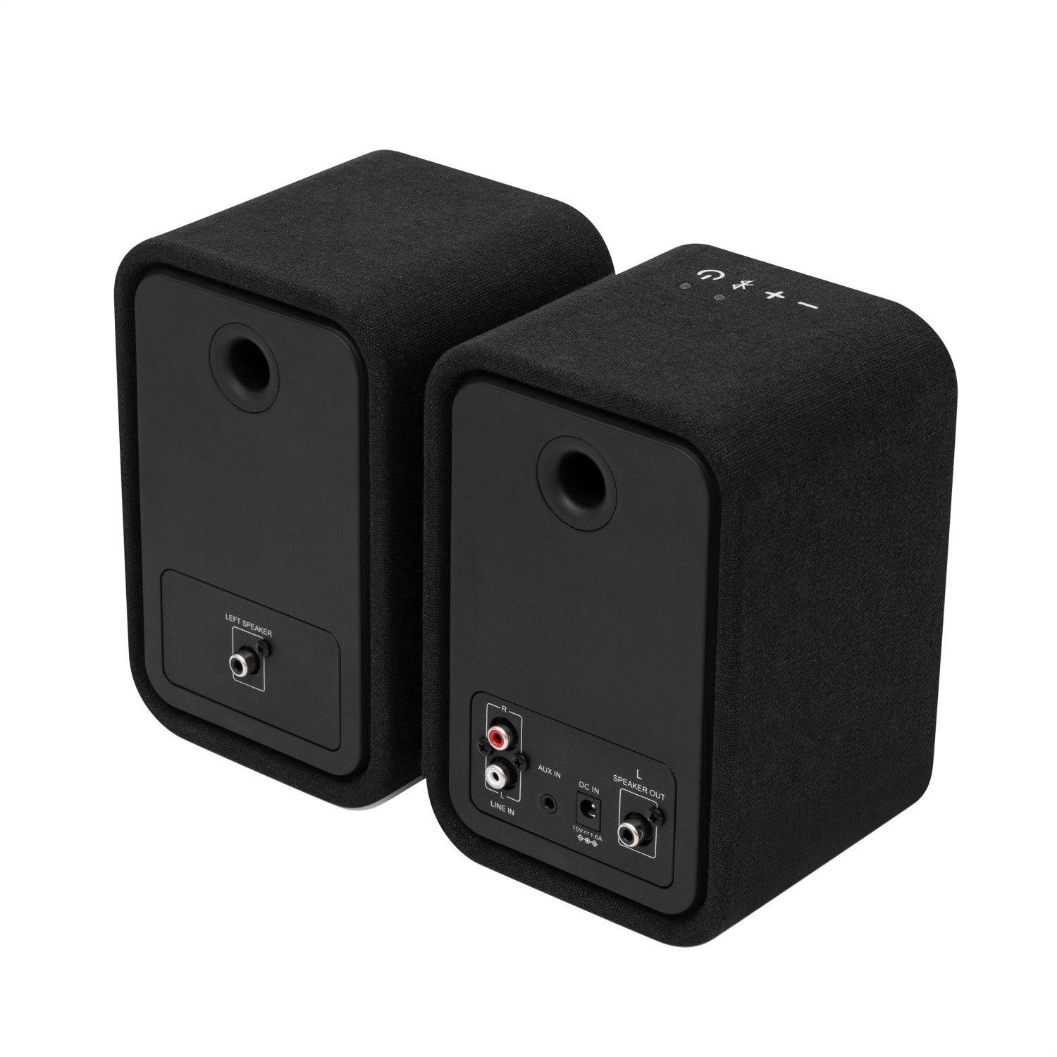Parlantes Bluetooth 5.3 Uplift Bookshelf Negros Marley-2