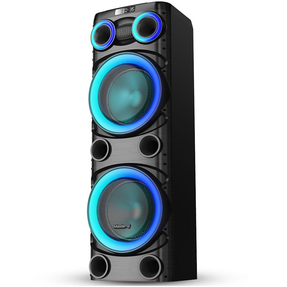 Parlante Karaoke 12” Kraken + 2 Micrófonos inalámbricos UHF-2