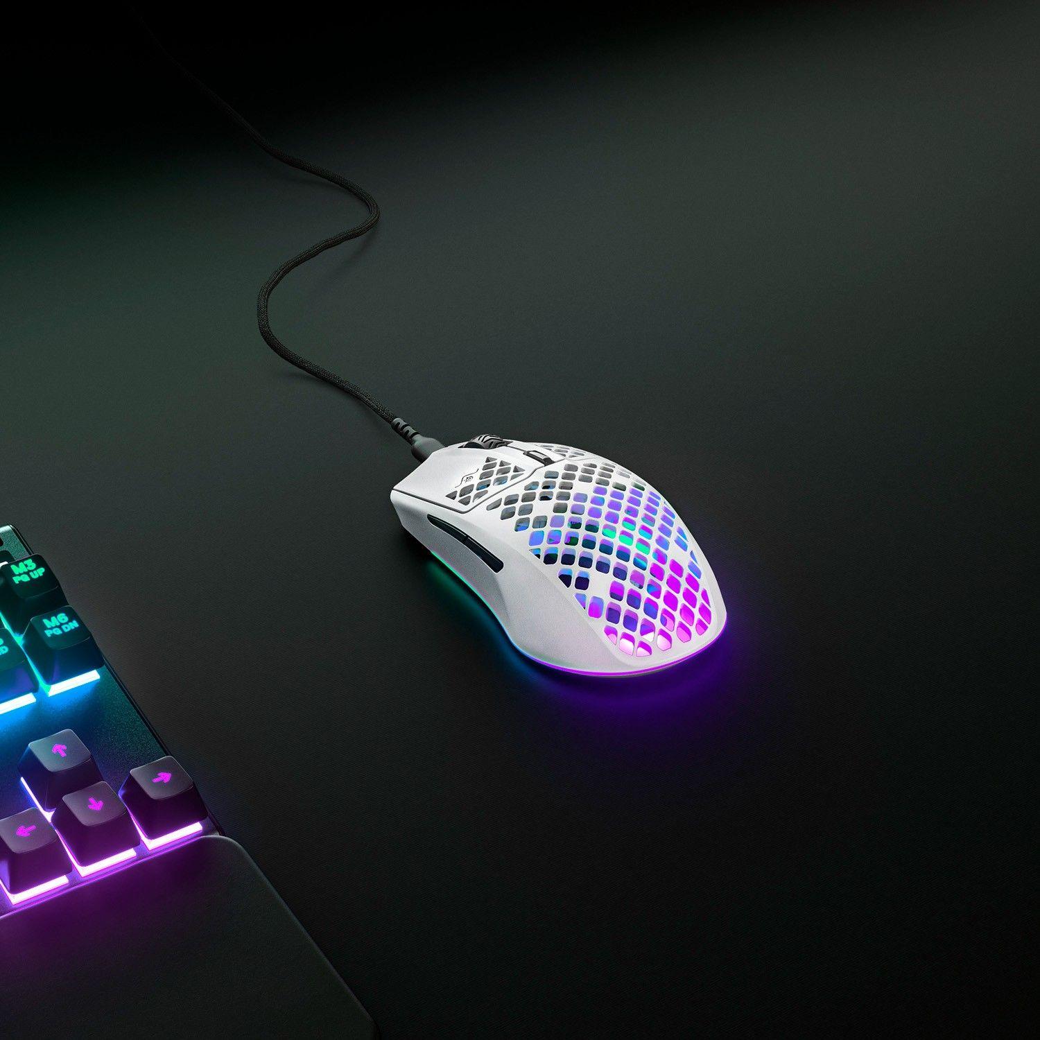Mouse Gamer SteelSeries Aerox 3 Snow Ultraligero RGB 8500DPI-3