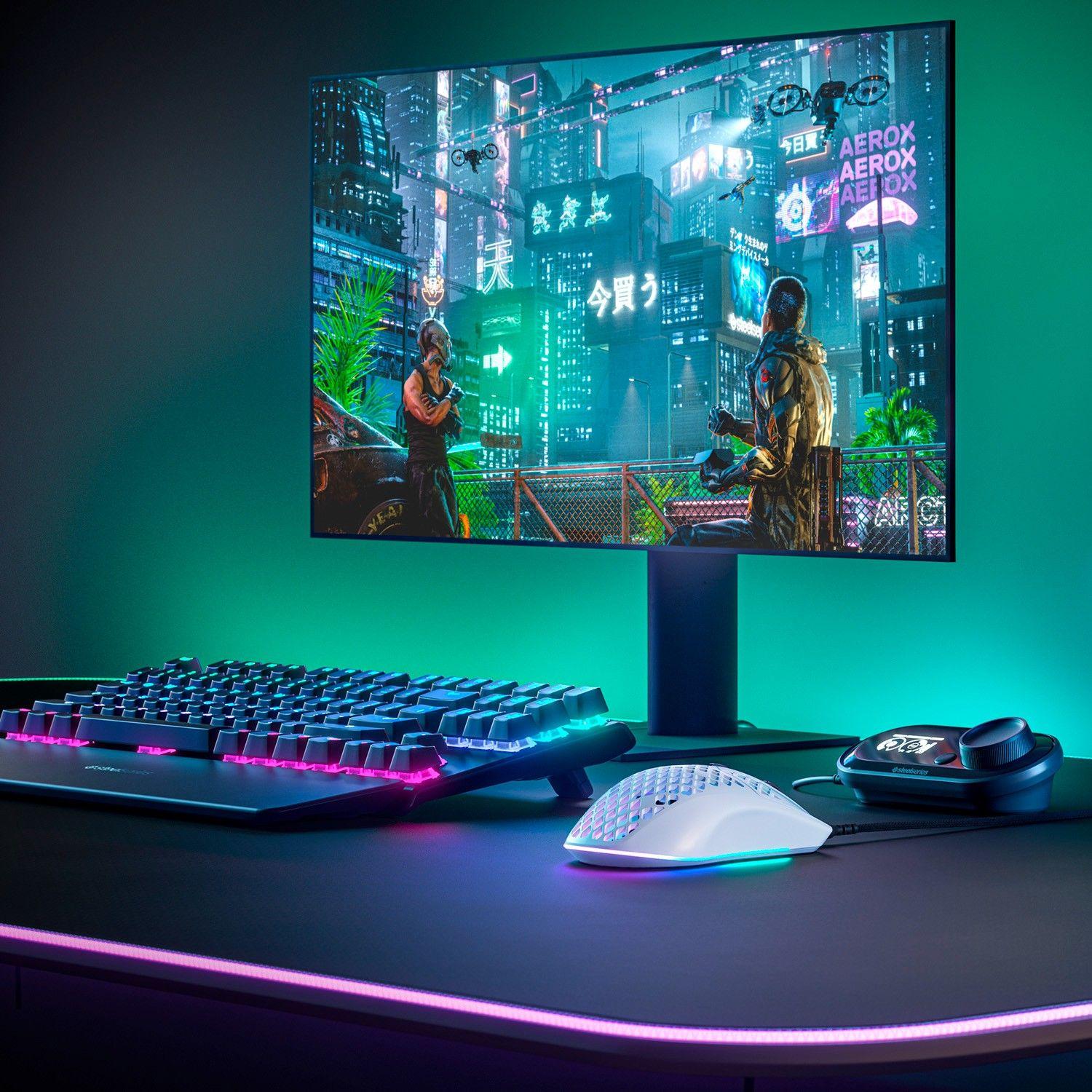 Mouse Gamer SteelSeries Aerox 3 Snow Ultraligero RGB 8500DPI-4