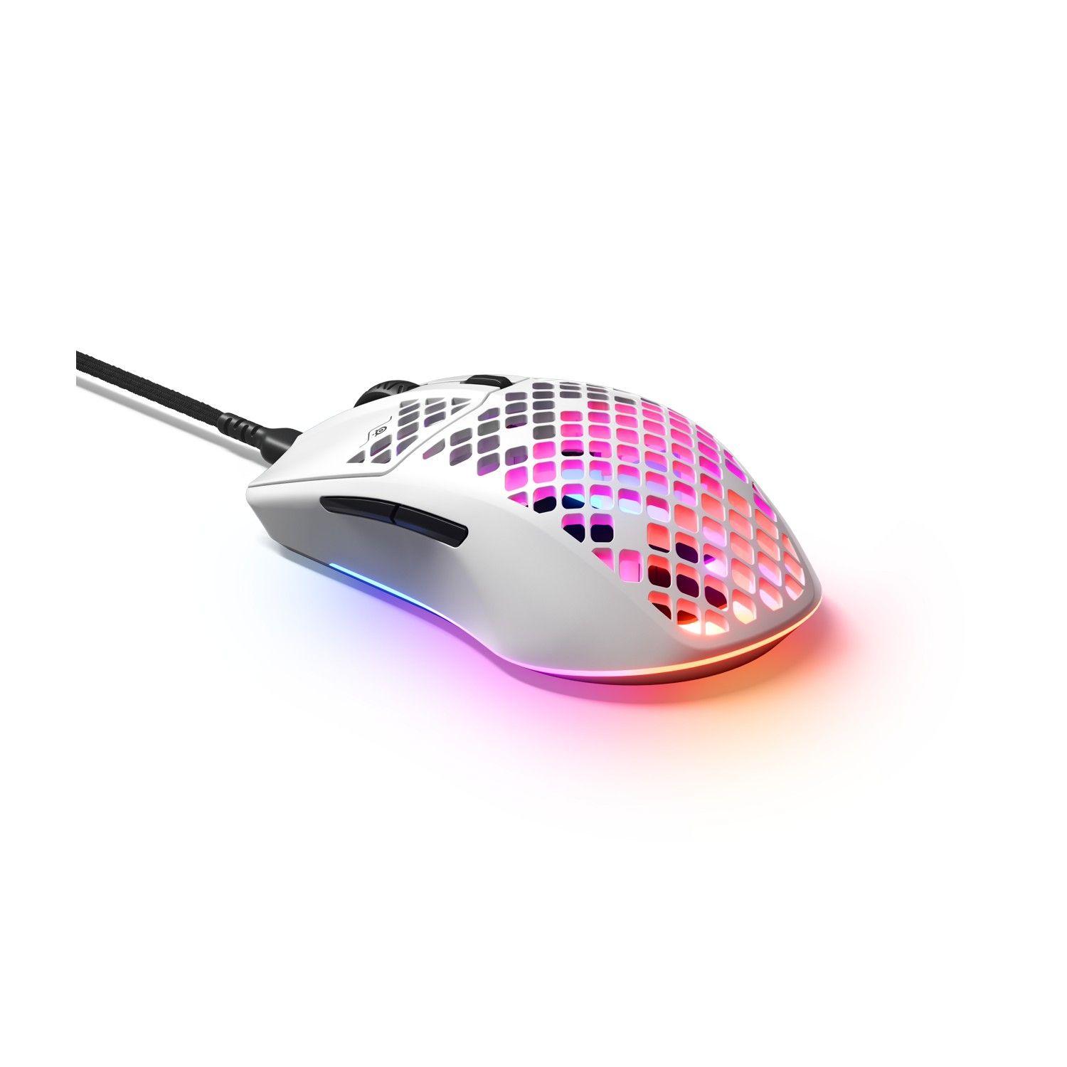 Mouse Gamer SteelSeries Aerox 3 Snow Ultraligero RGB 8500DPI-7