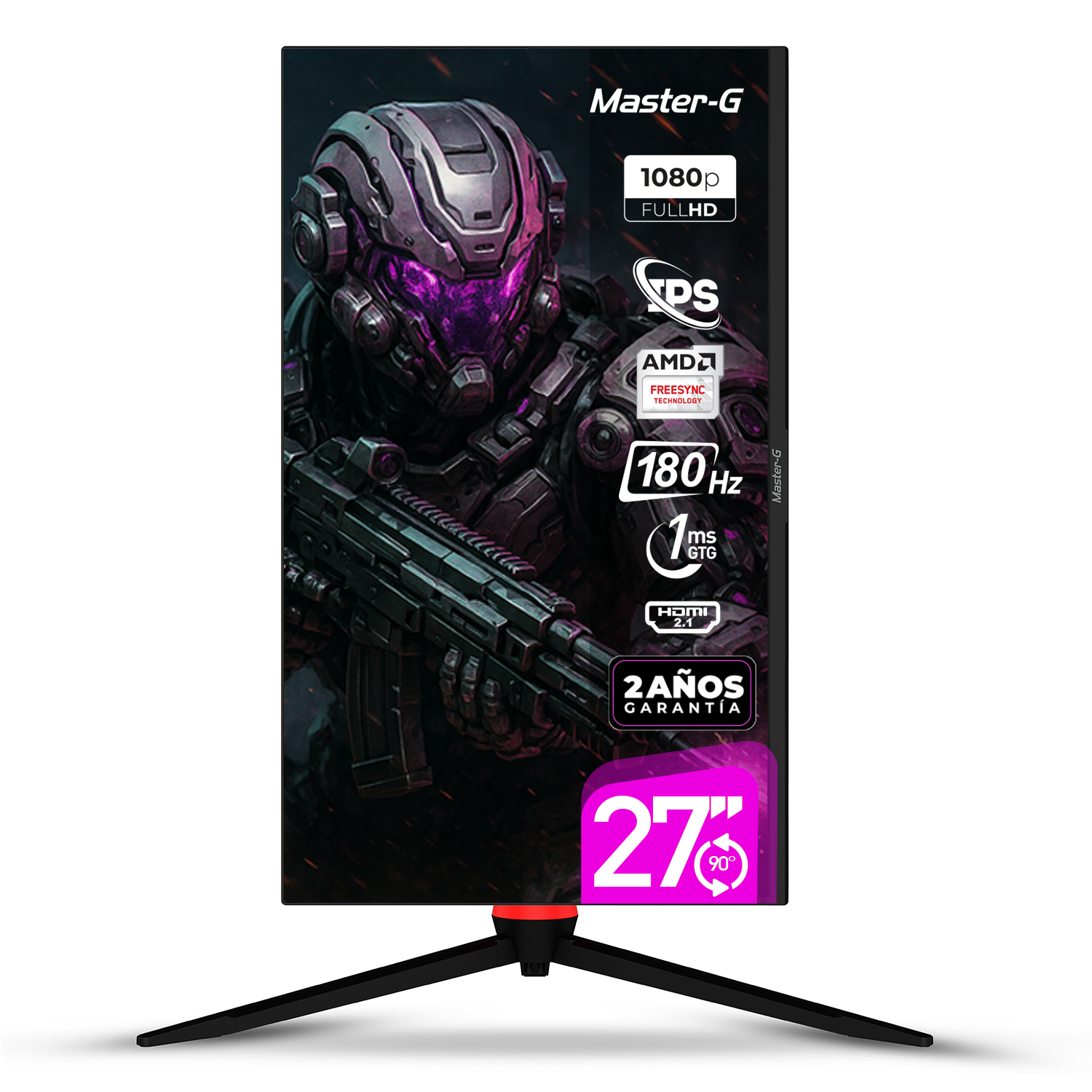 Monitor Gamer 27" FHD IPS Pivote 90 180Hz 1Ms MGMG2740-1