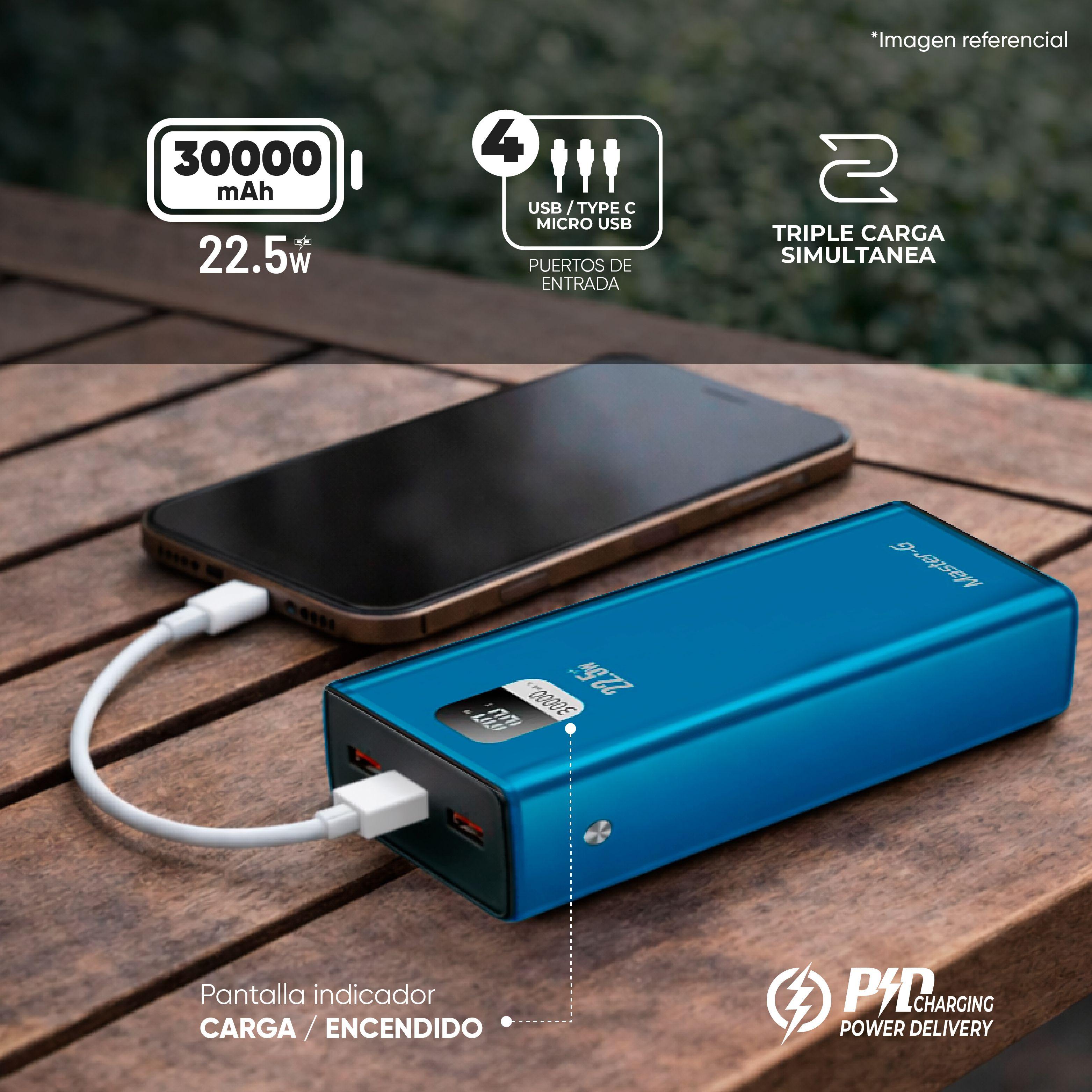 Batería Externa Power Bank 30000 Mah 22.5W UCP30LPD-1