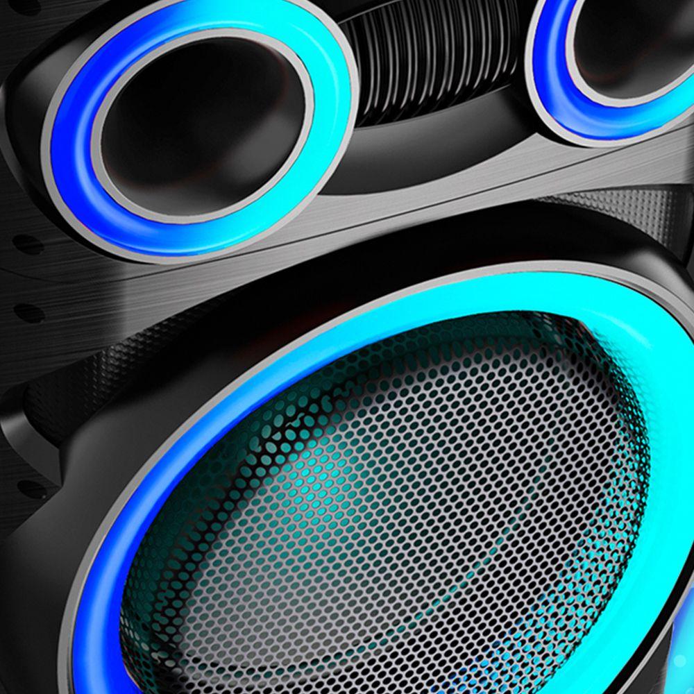 Parlante Karaoke Bluetooth 12” x2 con Micrófono MGKRAKEN-8