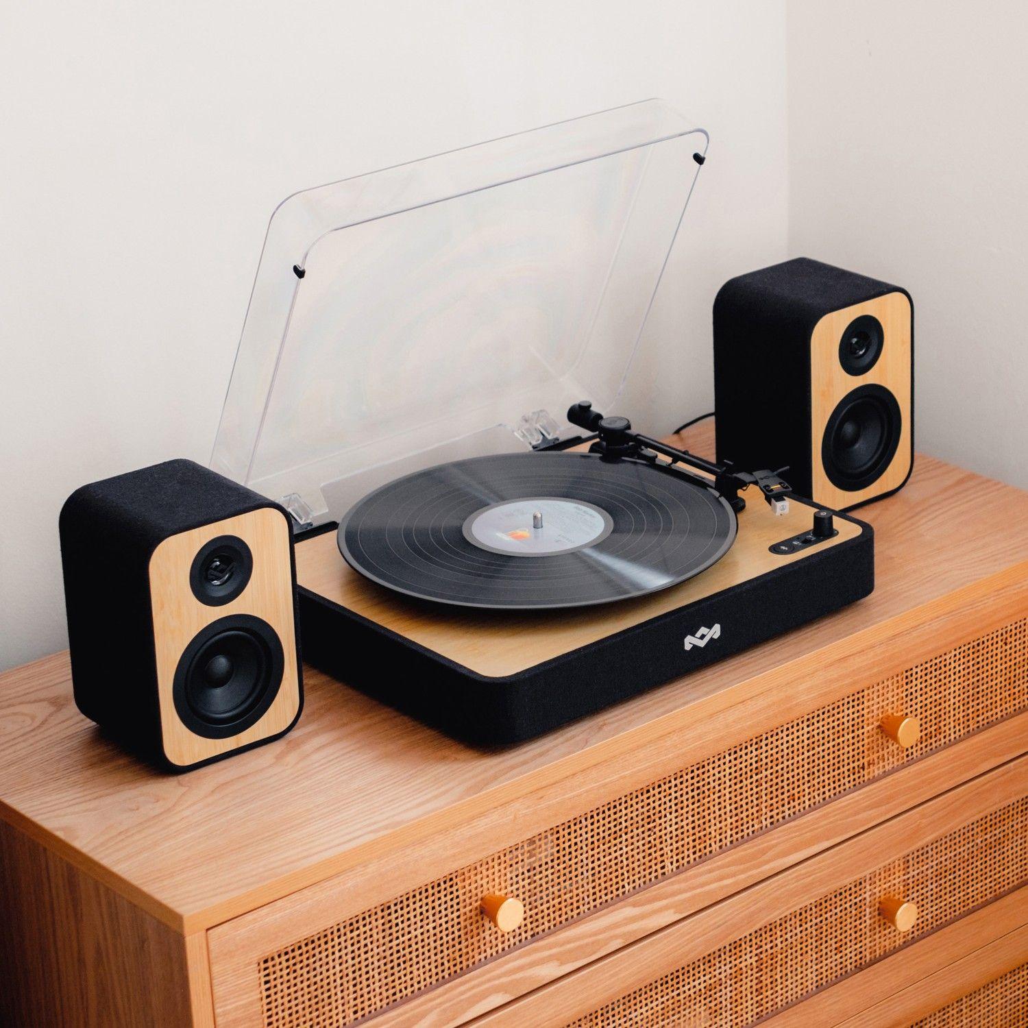 Tornamesa Bluetooth Revolution Con Parlantes Marley-1