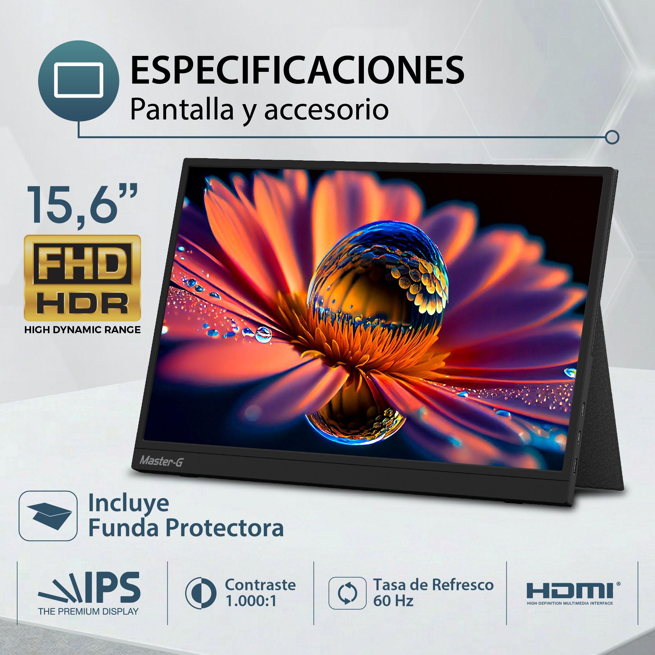 Monitor Portátil 15,6" FHD IPS 60hz HDR MGMPROVER Master-G-7