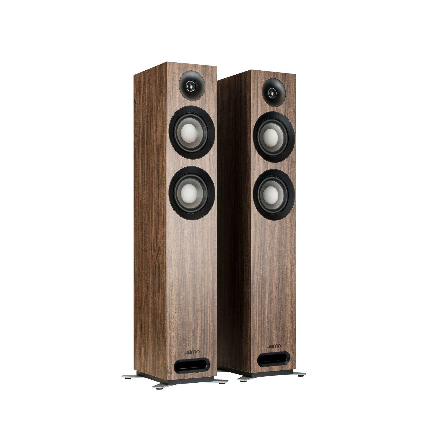 Par De Parlantes Columnas S807W Café Jamo-0