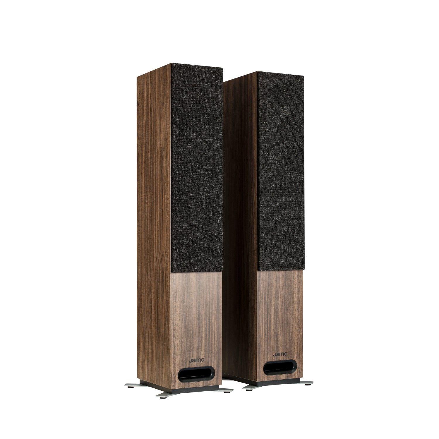 Par De Parlantes Columnas S807W Café Jamo-1