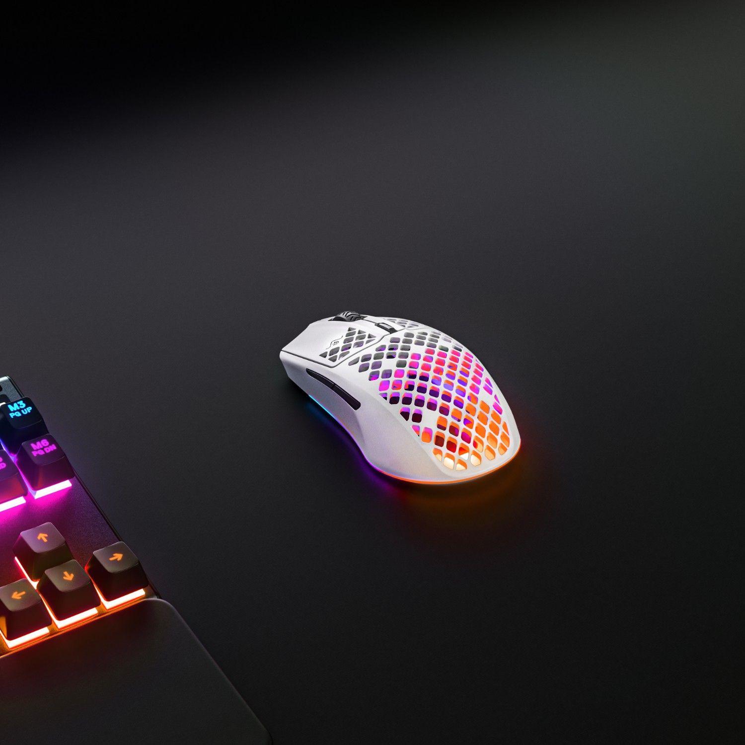 Mouse Gamer SteelSeries Aerox 3 Ghost Wireless 18000 DPI-4