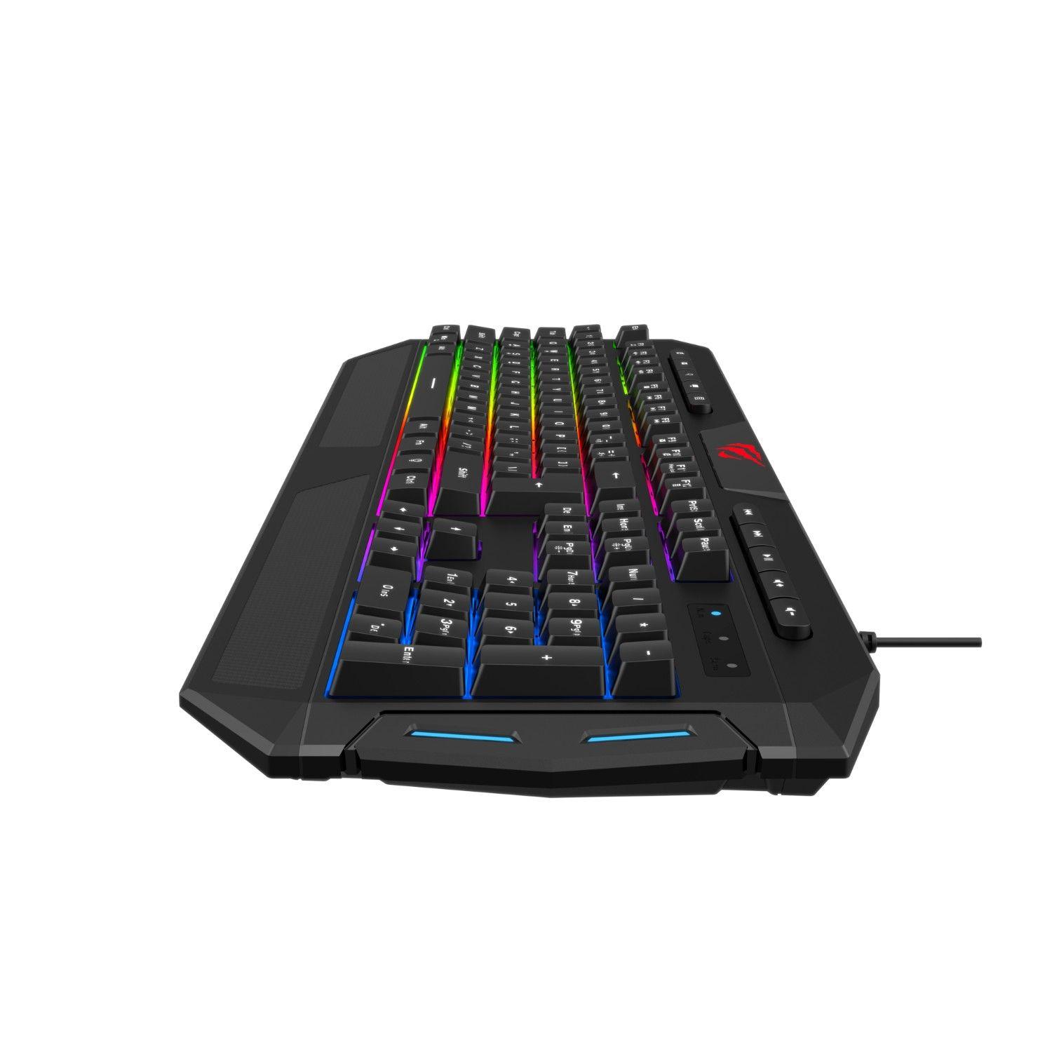 Kit Set Gamer Teclado Audífonos Mouse Mousepad KB501CM Havit-5
