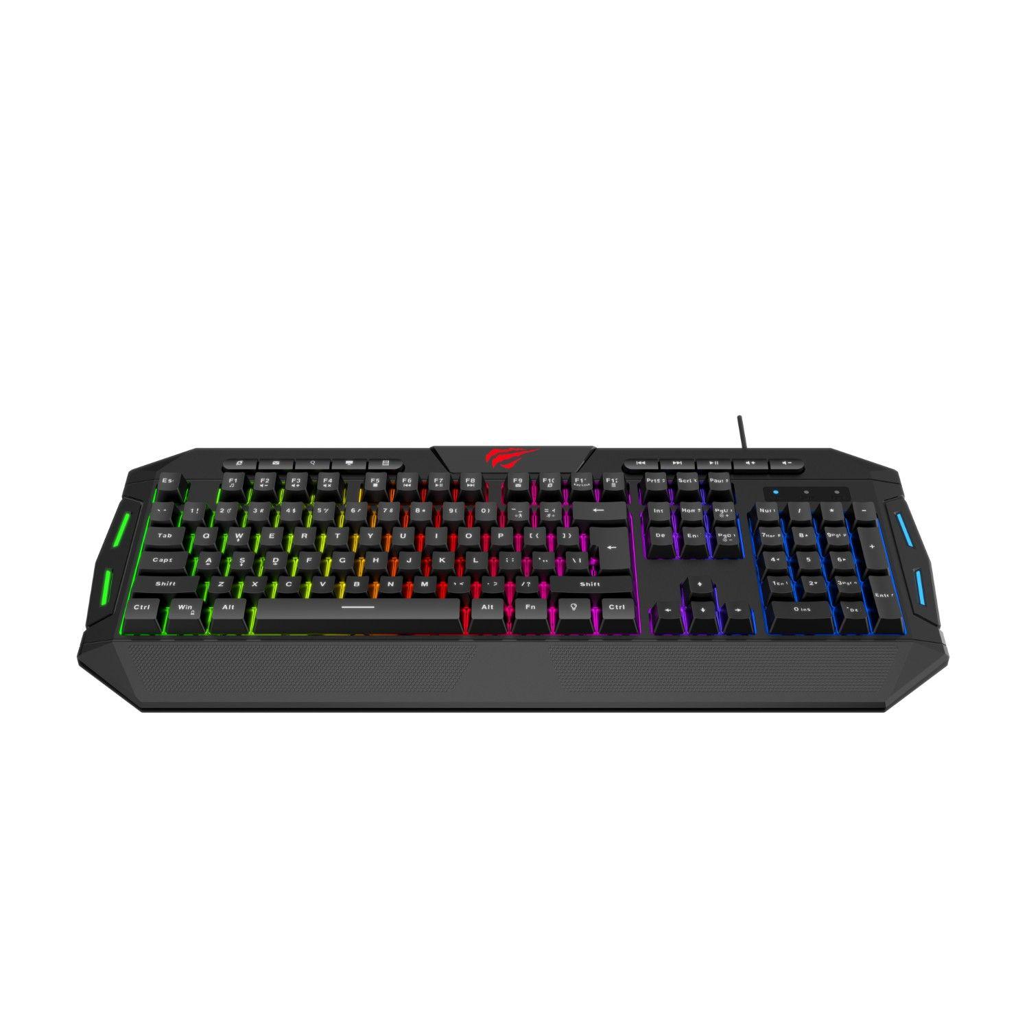Kit Set Gamer Teclado Audífonos Mouse Mousepad KB501CM Havit-6