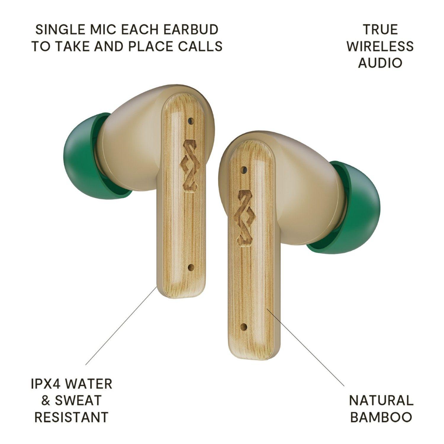 Audífonos Bluetooth True Wireless Little Bird Cream Marley-2