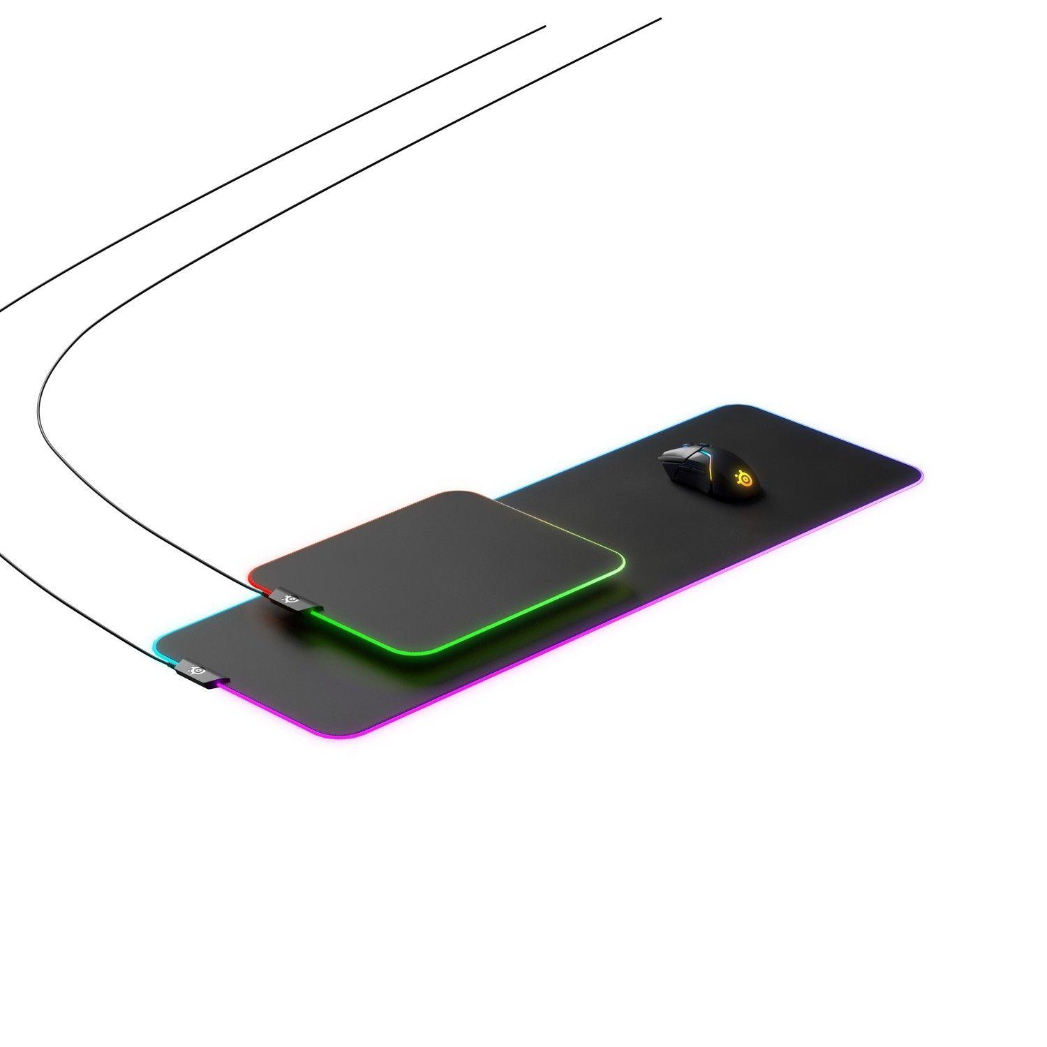 Mousepad Gamer SteelSeries QcK Prism XL RGB Negro-3