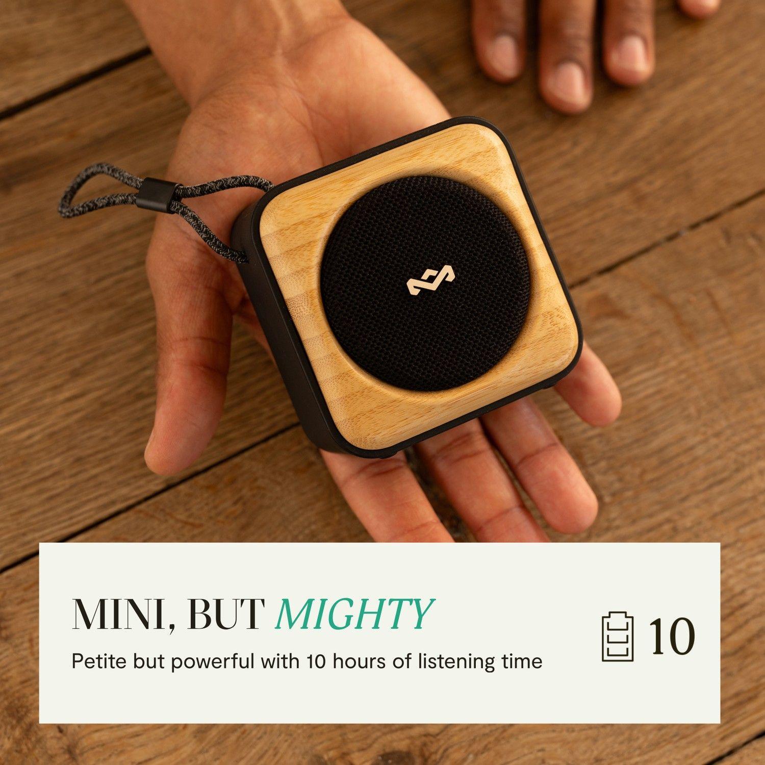 Parlante Bluetooth 5.3 Roots Negro Marley-2