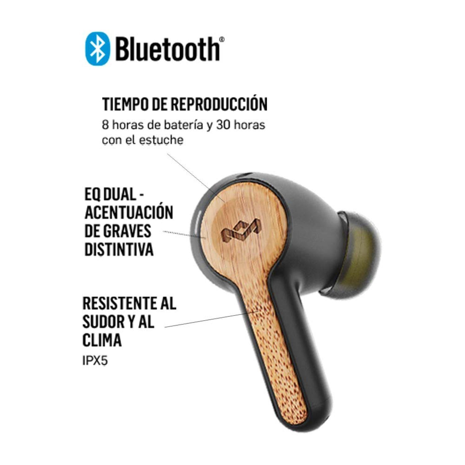 Audífono Bluetooth True Wireless Rebel Black House of Marley-6