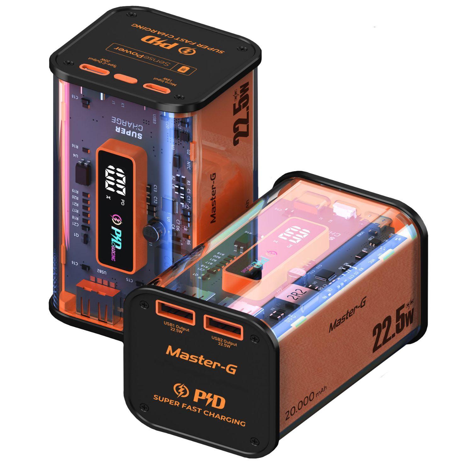 Kit Batería Externa 20000 Mah Carga Rápida + Cable USB-C-1