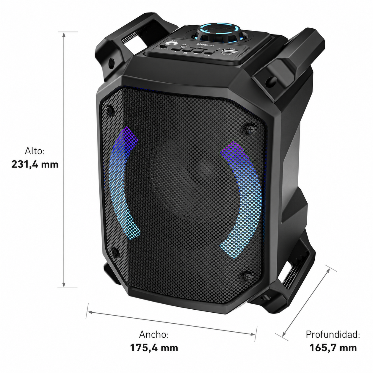 Parlante Bluetooth Karaoke Luxor One 4” Micrófono Master-G-7