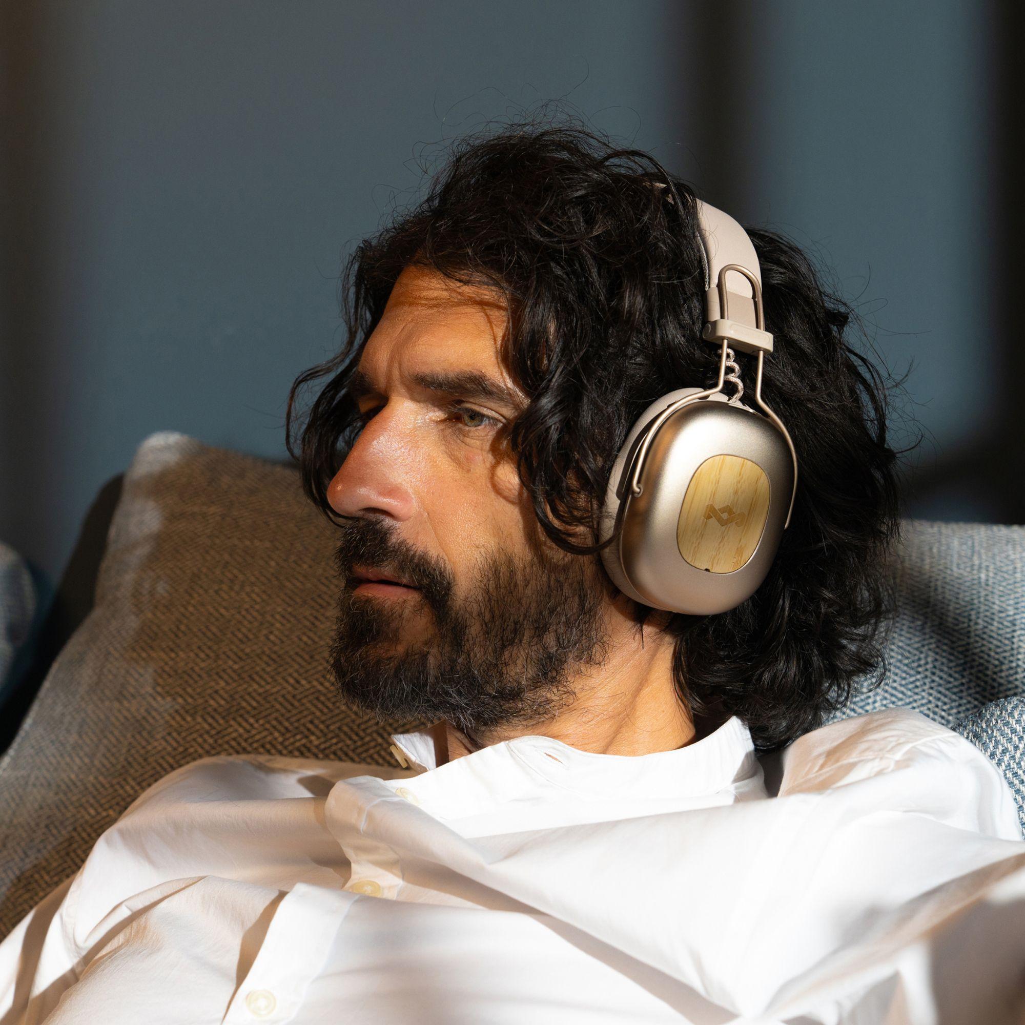 Audífono Bluetooth Positive Vibration Rebel ANC Beige-4