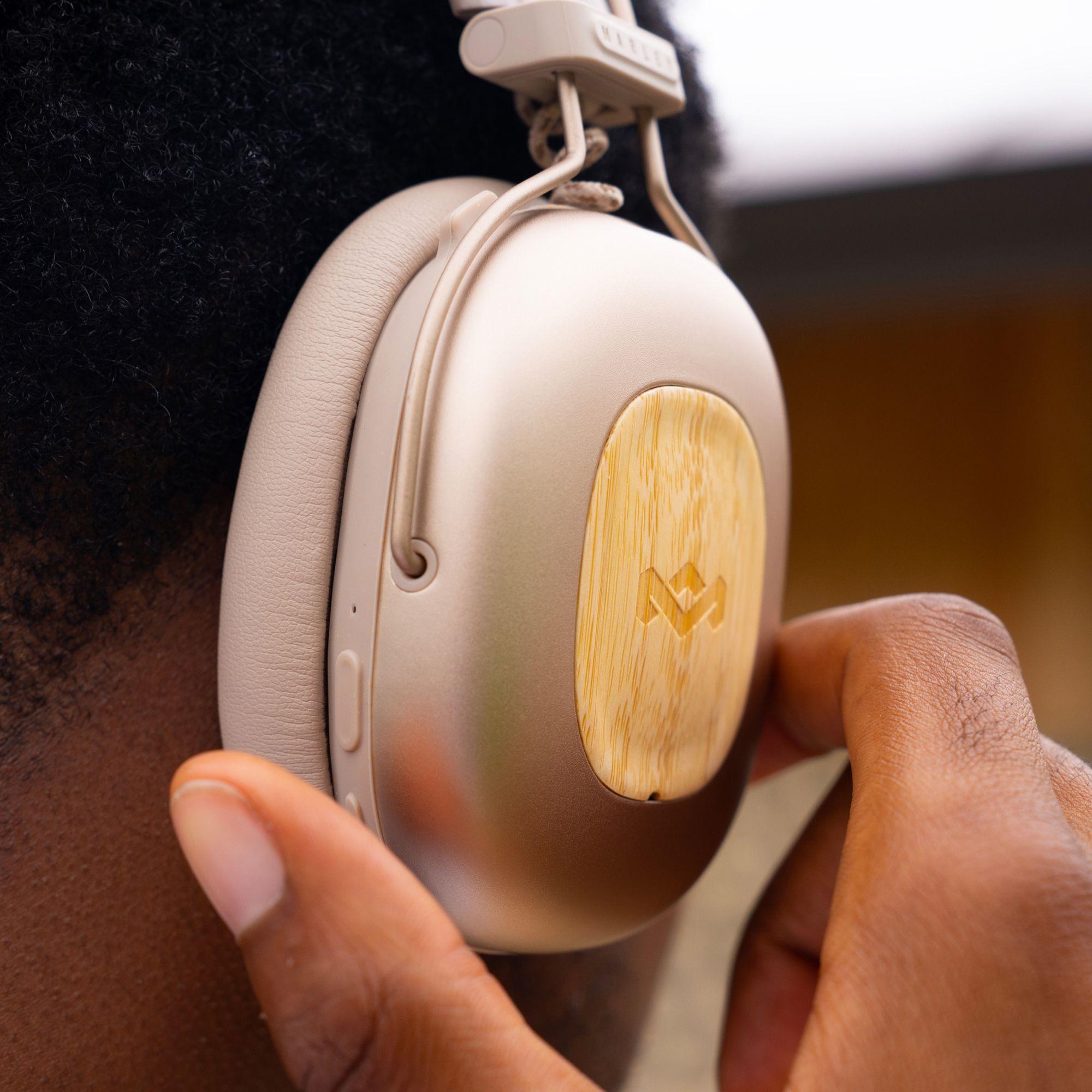 Audífono Bluetooth Positive Vibration Rebel ANC Beige-5