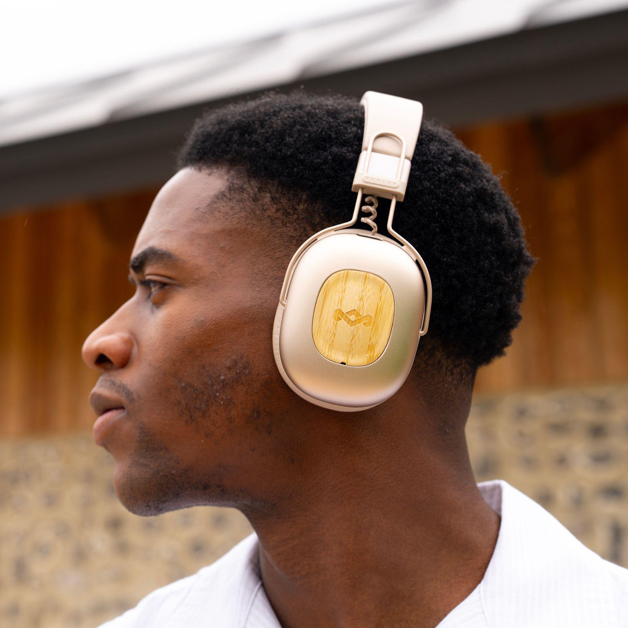 Audífono Bluetooth Positive Vibration Rebel ANC Beige-6