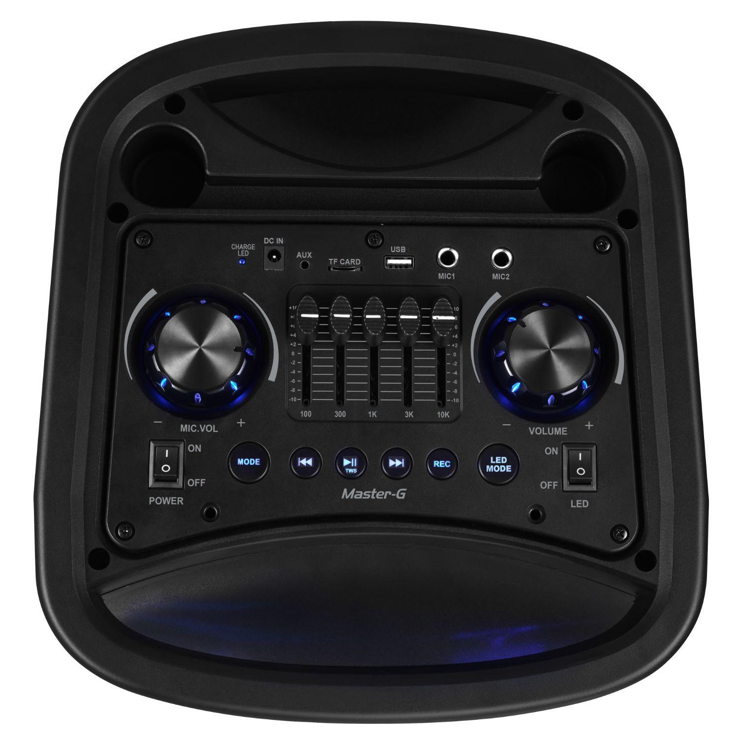 Parlante Karaoke Bluetooth 8" x2 60W MGPHANTOM-3
