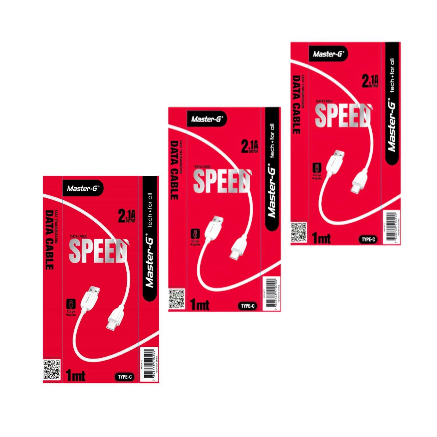 Kit Cable De Carga Rápida Usb A Usb Tipo C Mgcatc x3-0