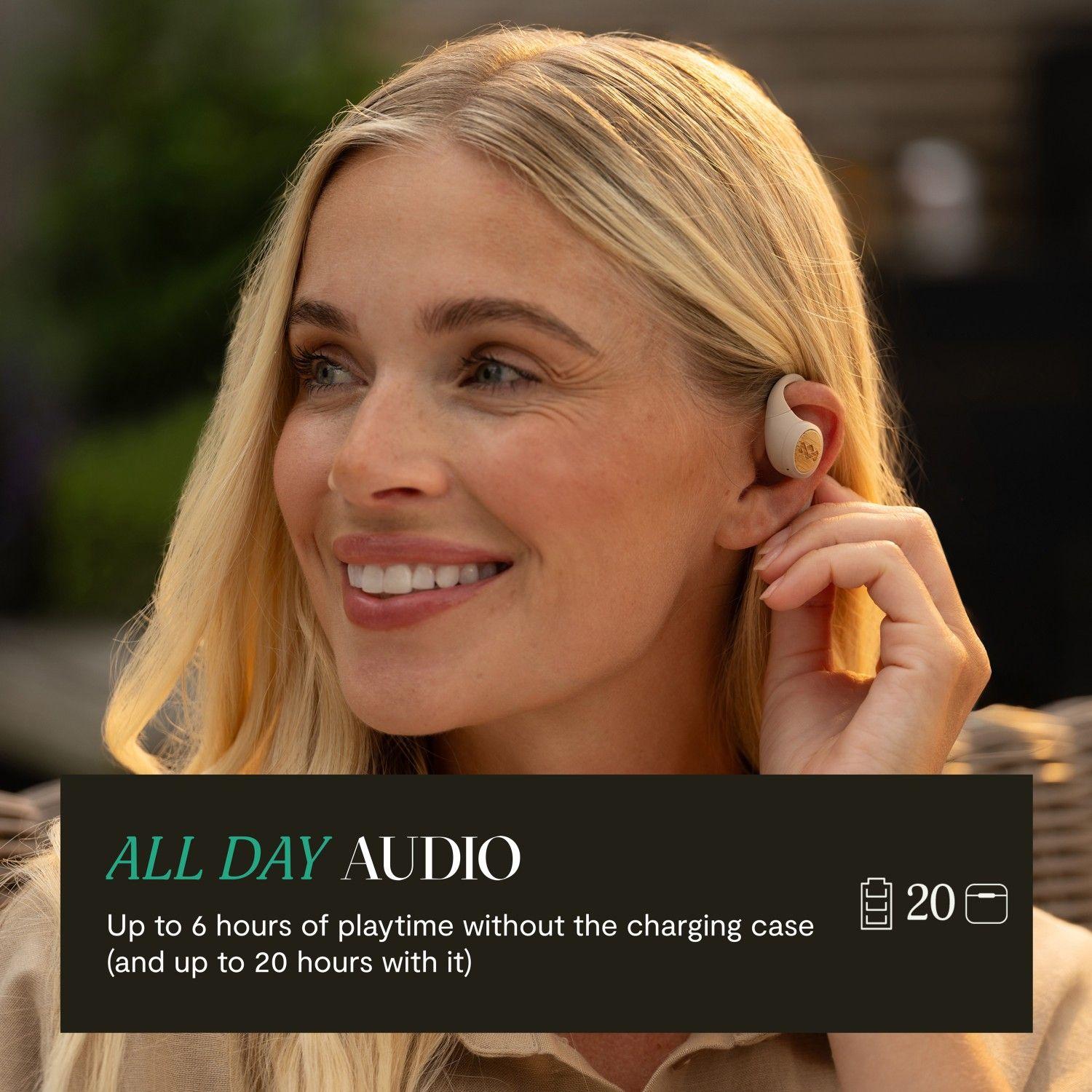 Audífonos Bluetooth Open-Ear Liberate TW Cream Marley-8