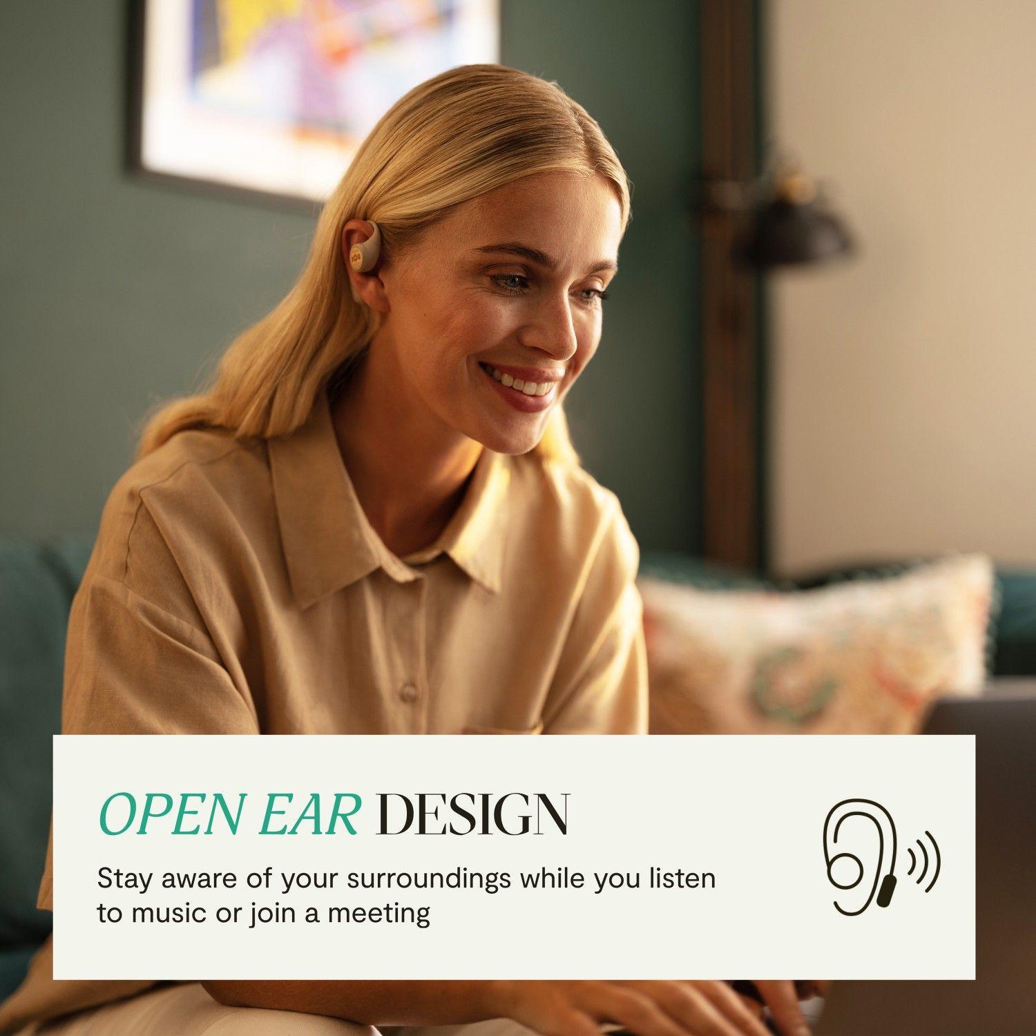 Audífonos Bluetooth Open-Ear Liberate TW Cream Marley-7