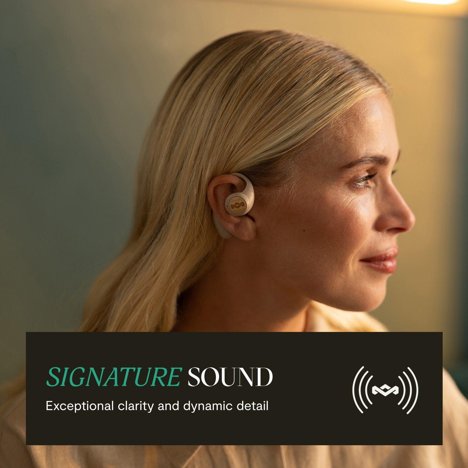 Audífonos Bluetooth Open-Ear Liberate TW Cream Marley-8