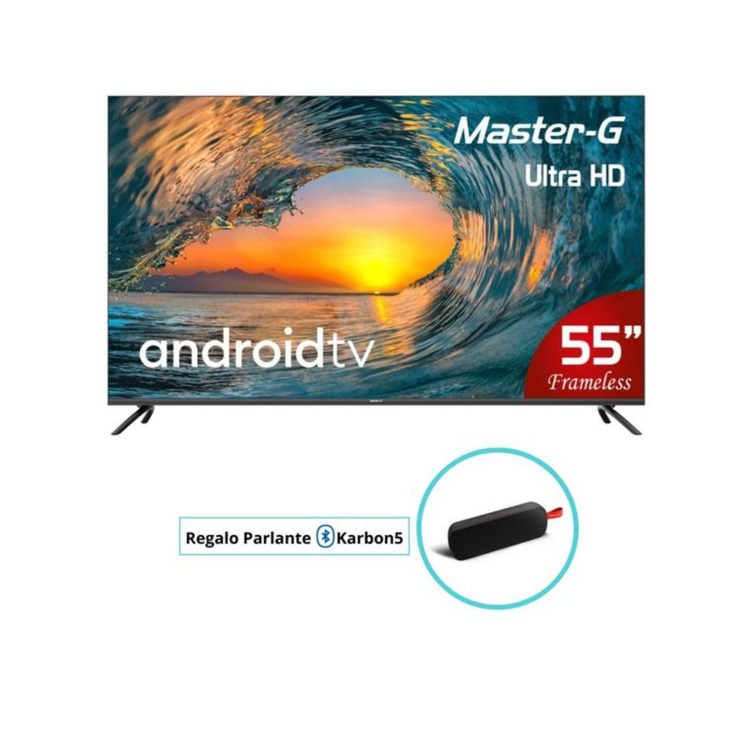 Smart TV Led 55" Android 4K Bluetooth + Regalo Karbon5-0