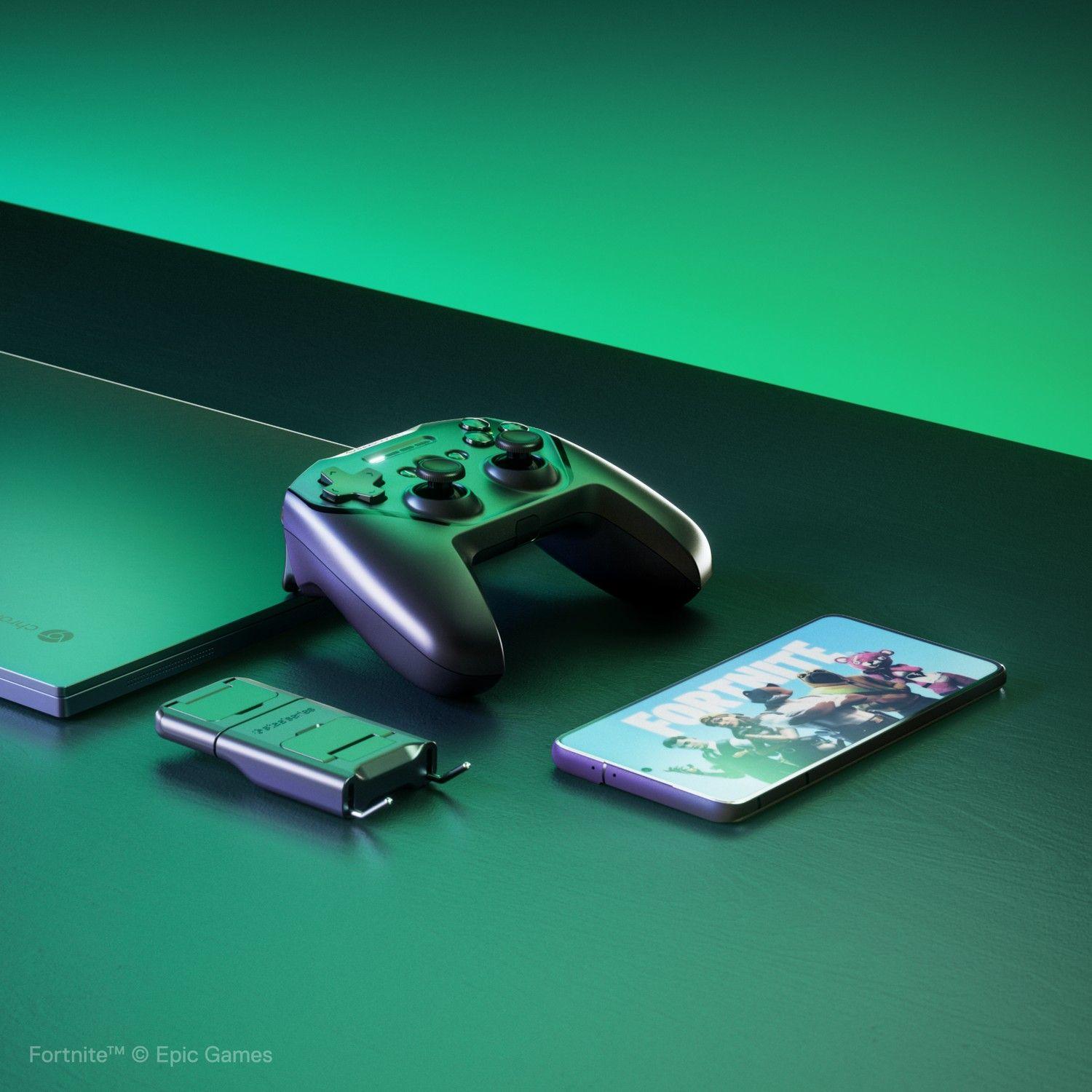Control Gamer SteelSeries Stratus+ Bluetooth Android y PC-3