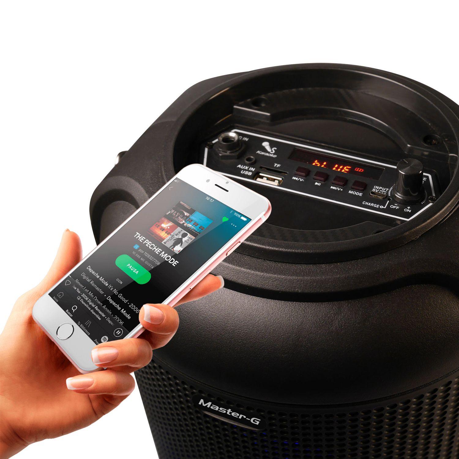 Parlante Karaoke Bluetooth Rocket Tws + Micrófono 6,5-2
