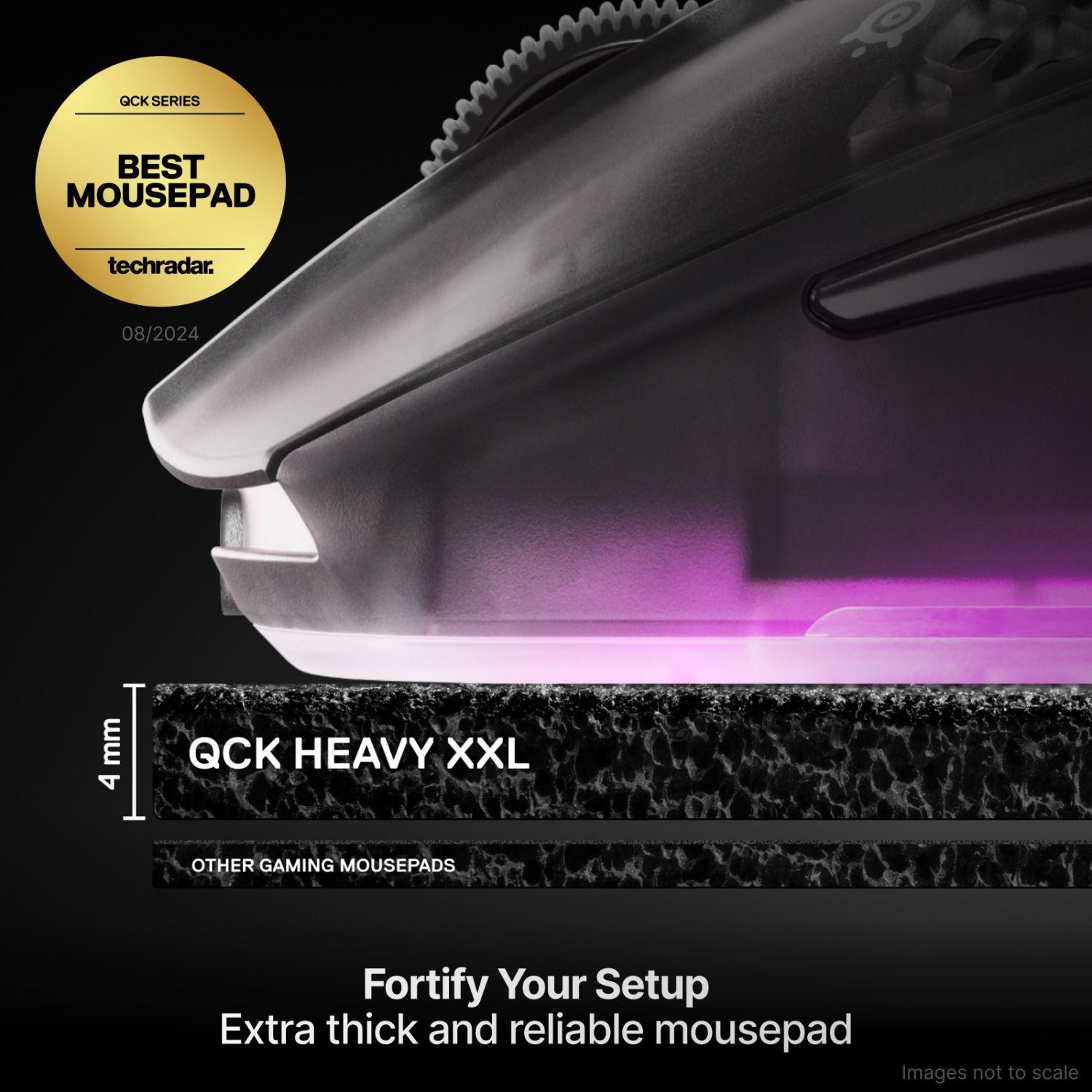 Mousepad Gamer SteelSeries QcK Heavy XXL Negro-2