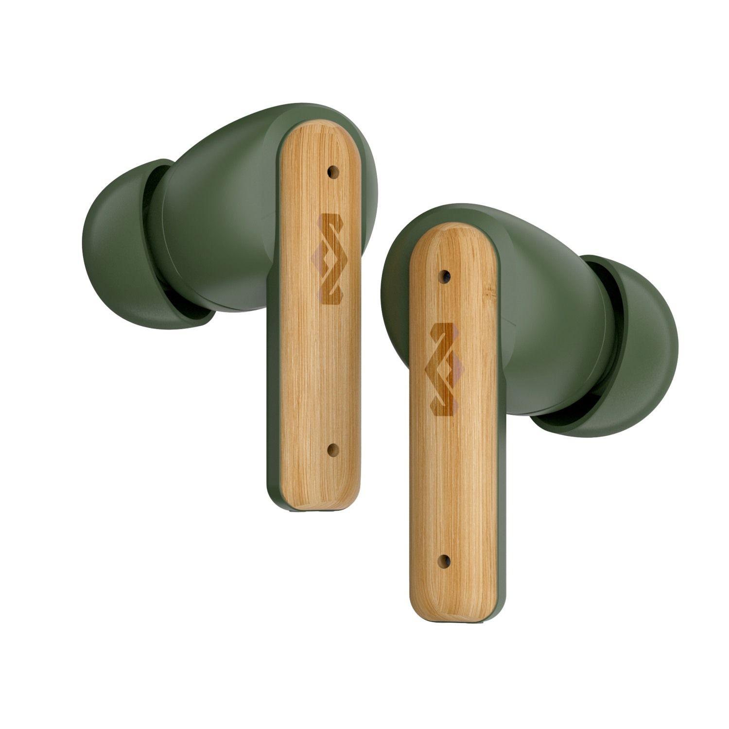 Audífonos Bluetooth True Wireless Little Bird Green Marley-0